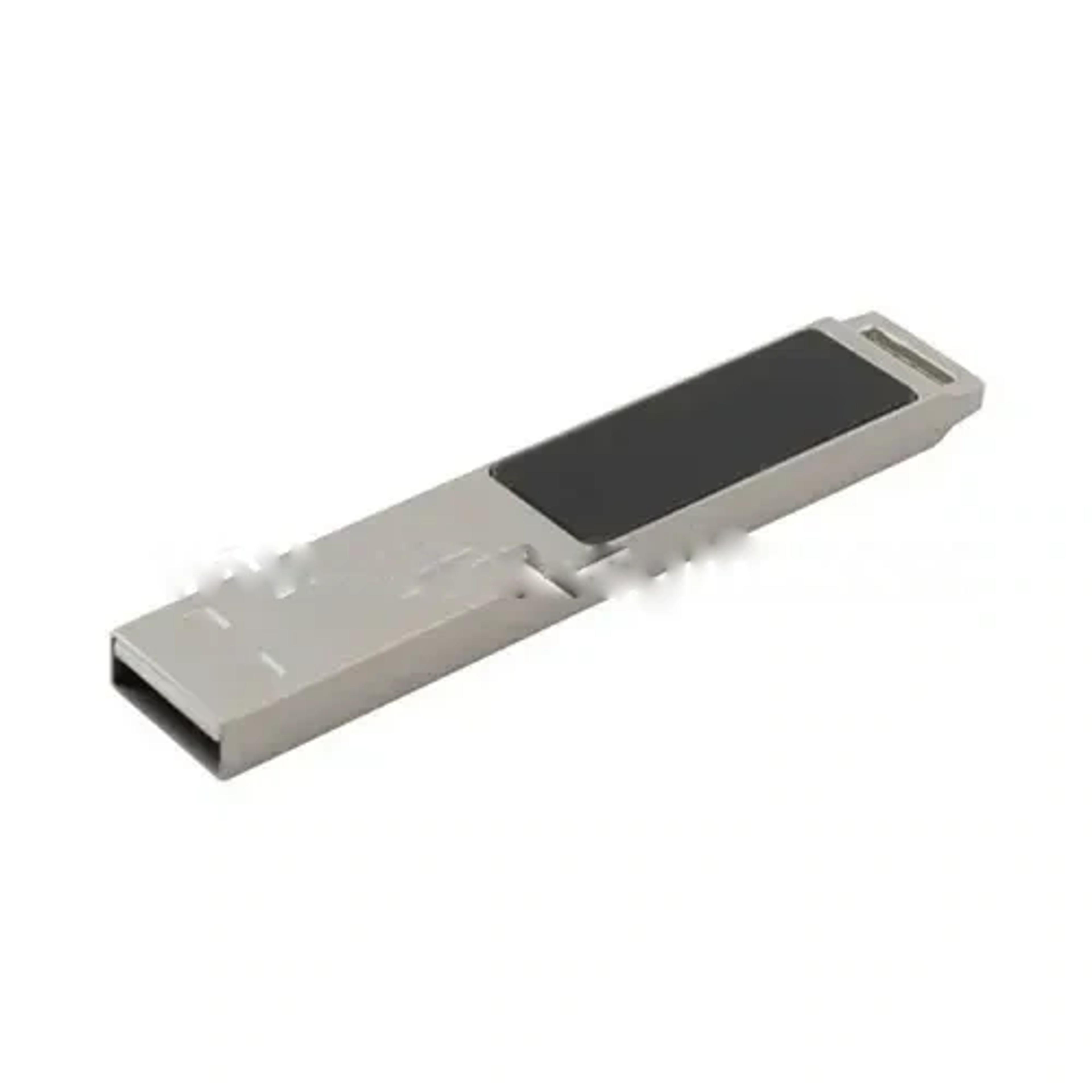 Light-Up Logo Silver Metal USB