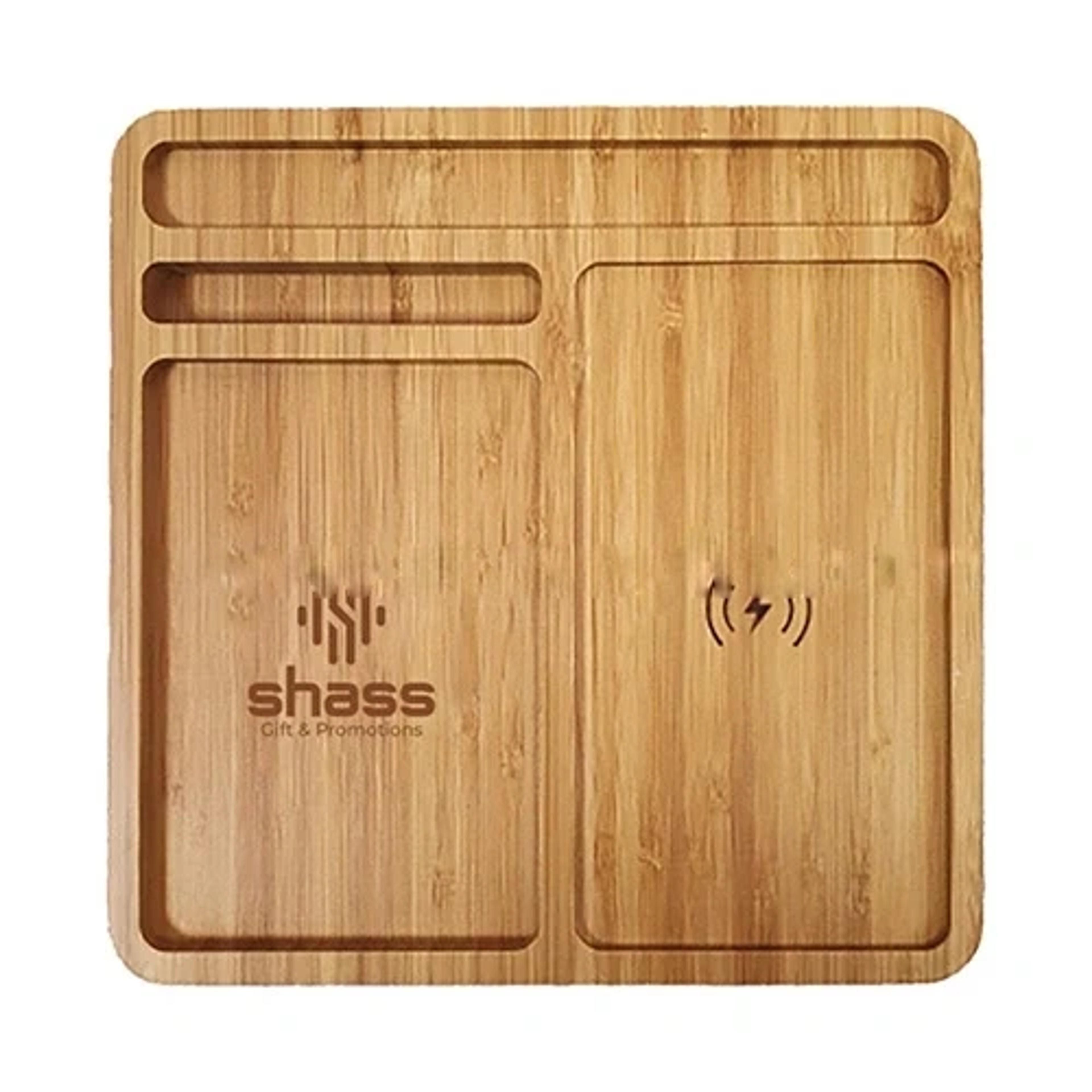 Bamboo Wireless Charger Docking Station