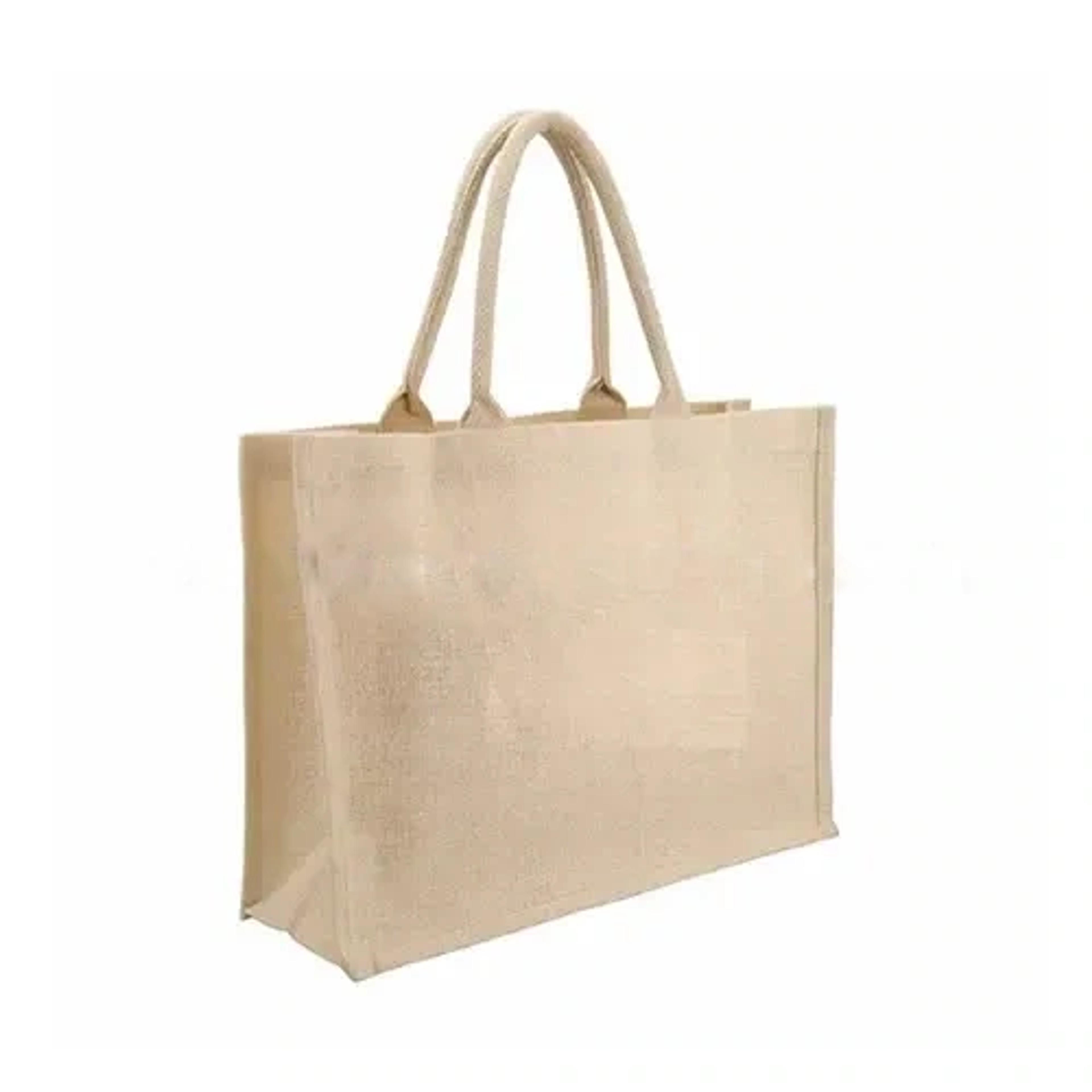 Eco-neutral Jute Shopping Bag Horizontal