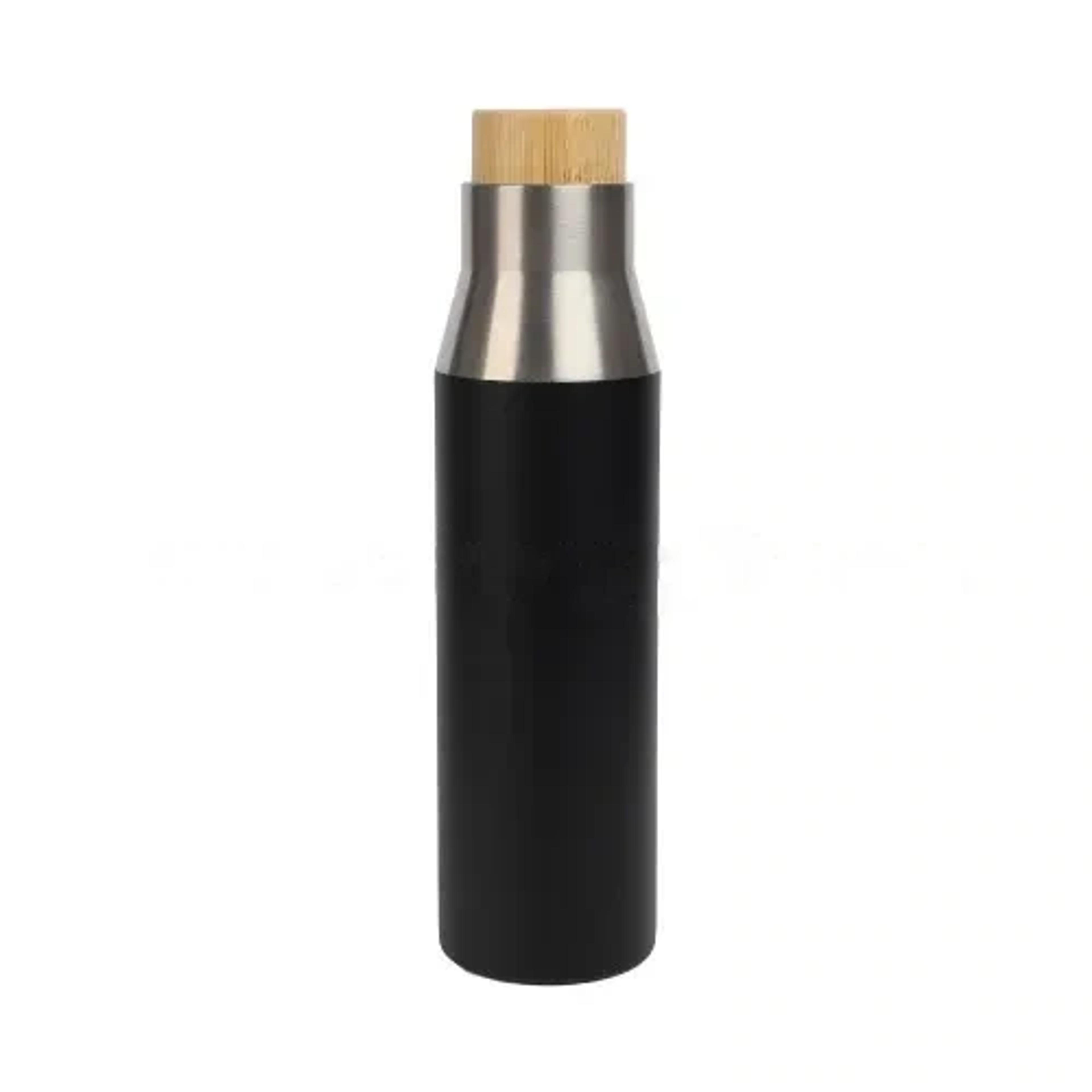 Vacuum Bottle with Bamboo Lid