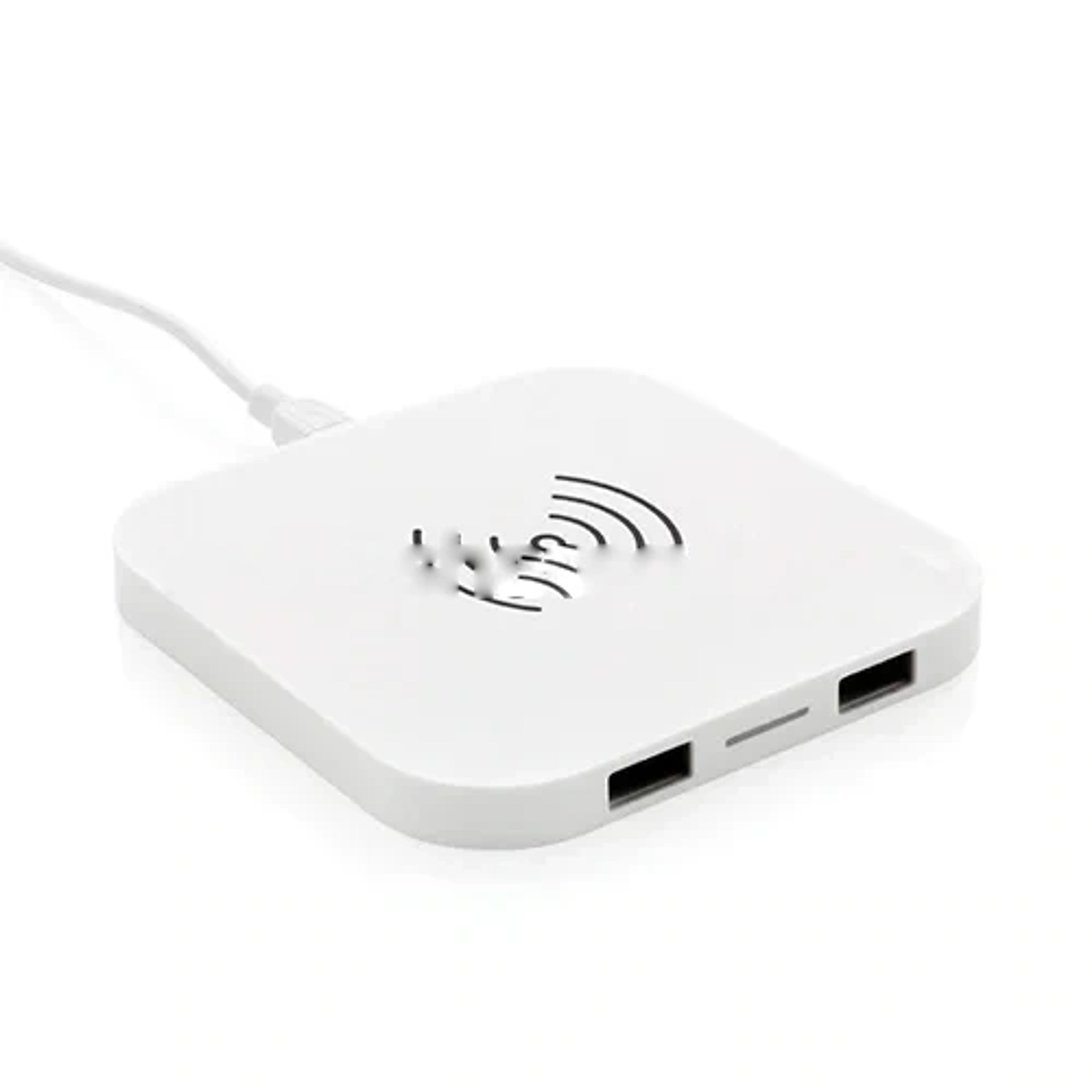Wireless Charger With 2 USB Hub