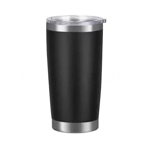 Double Wall Travel Tumbler Mug With Clear Lid