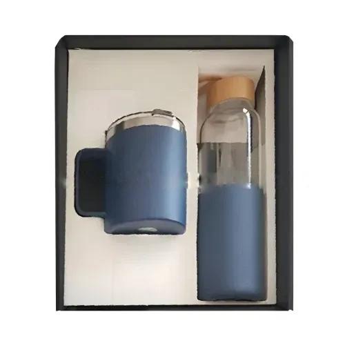 Borosilicated Glass Bottle & Double Wall Cup