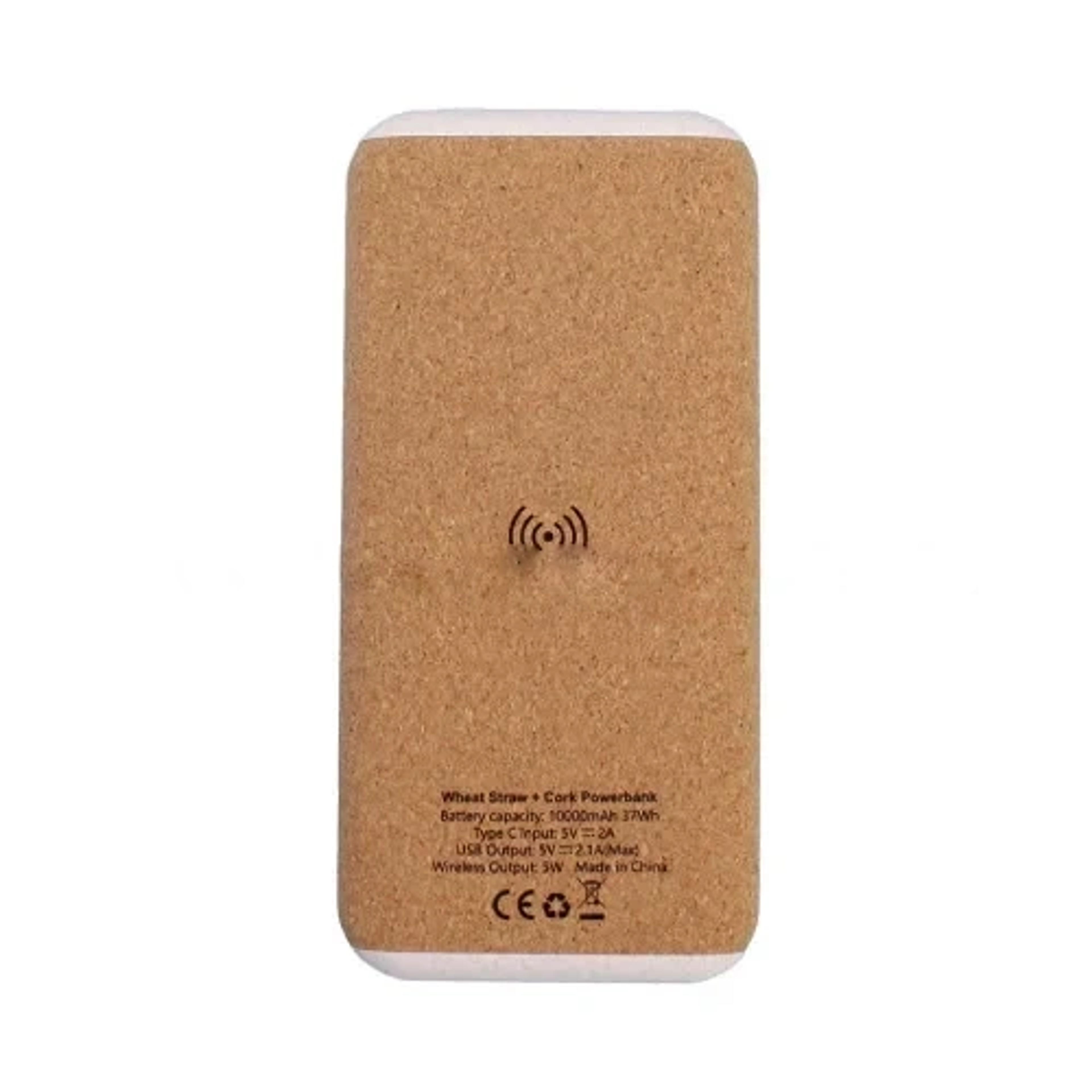 Wheat Straw &amp; Cork Power Bank 10000 mAh