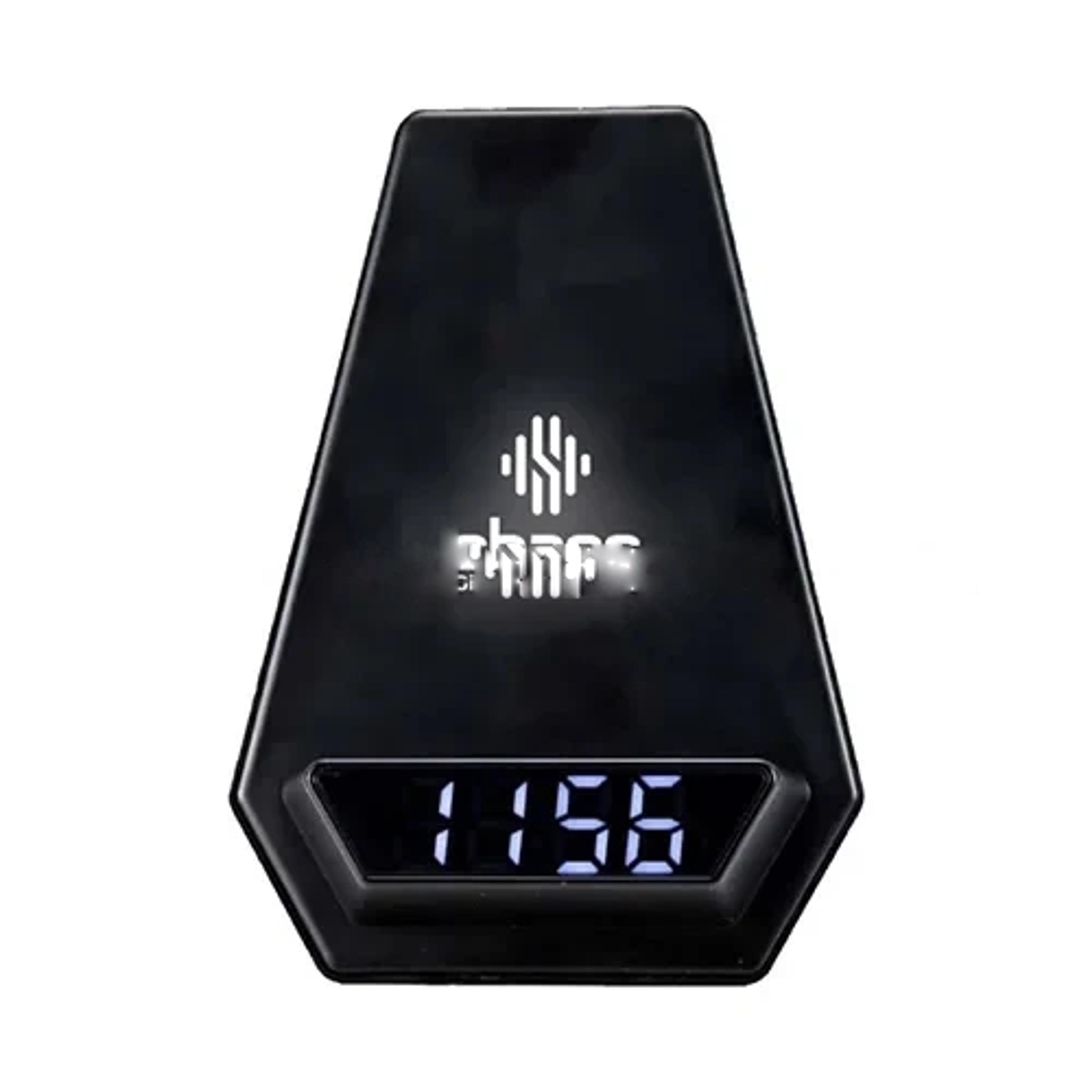 Wireless Charger 15w, Bluetooth Speaker 5.1, Clock & Light-Up Logo