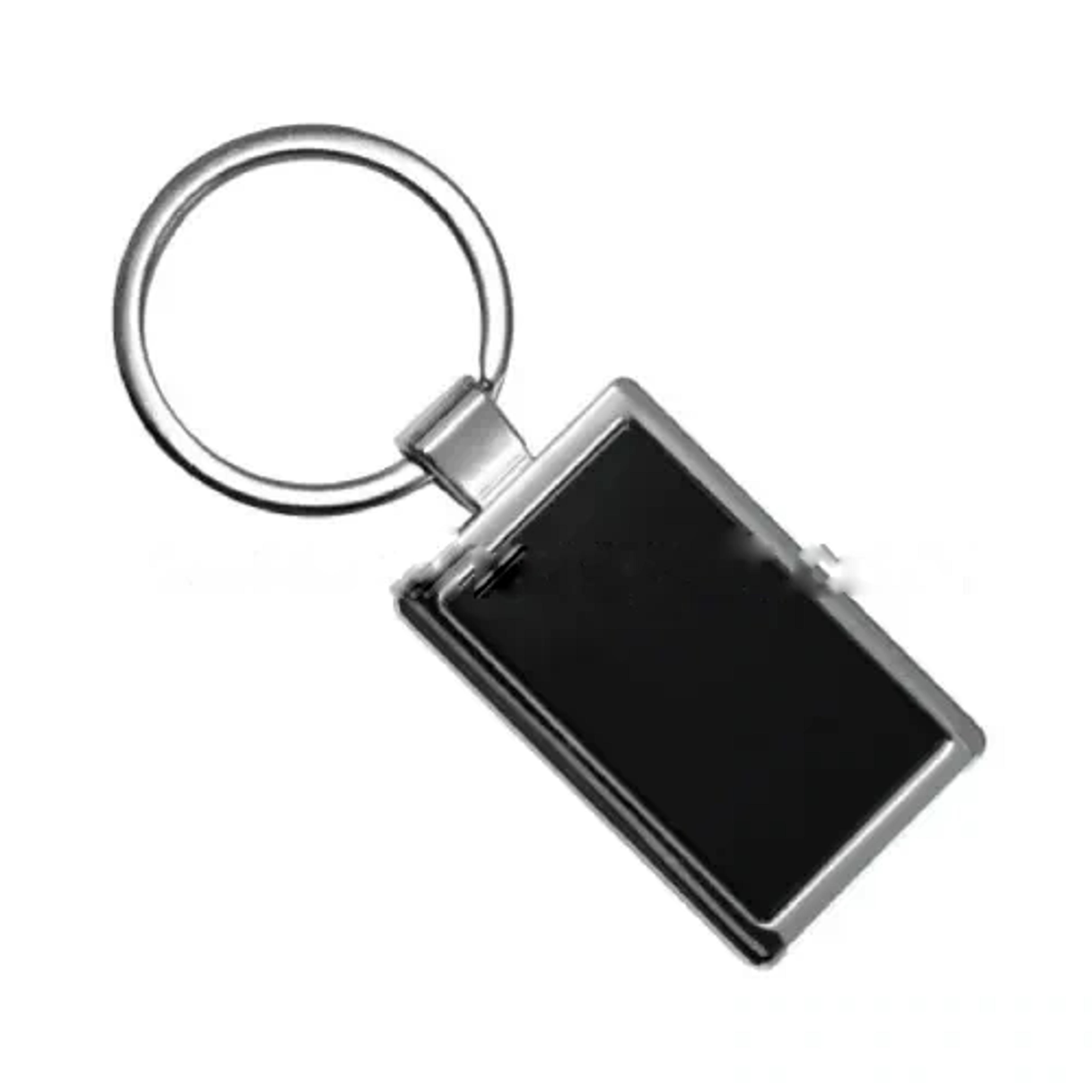Rectangular Metal Keychain