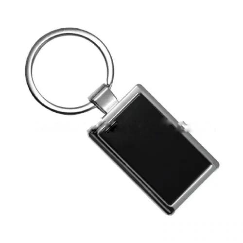 Rectangular Metal Keychain