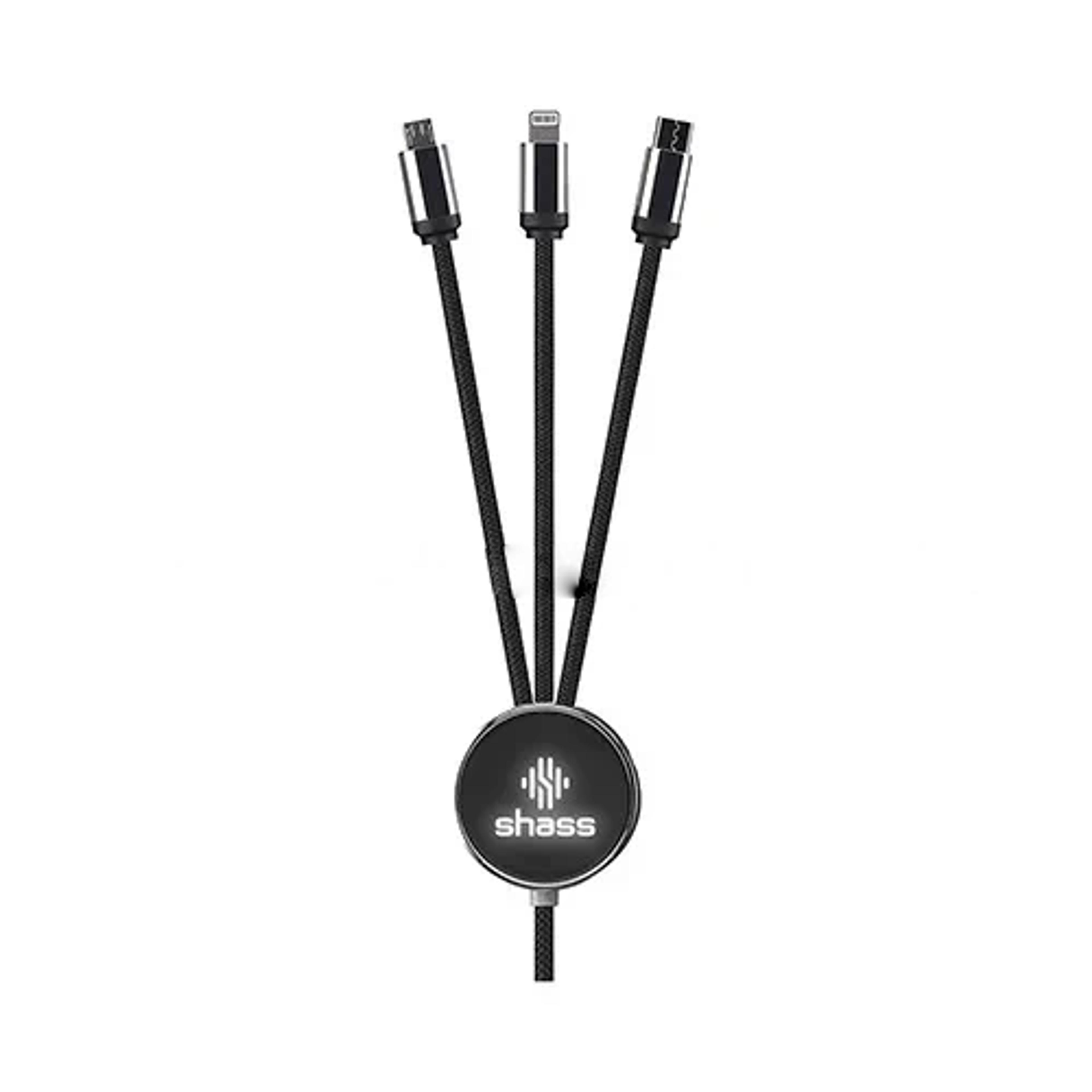 1.2 Metre Long Charging Cable With Light Up Logo