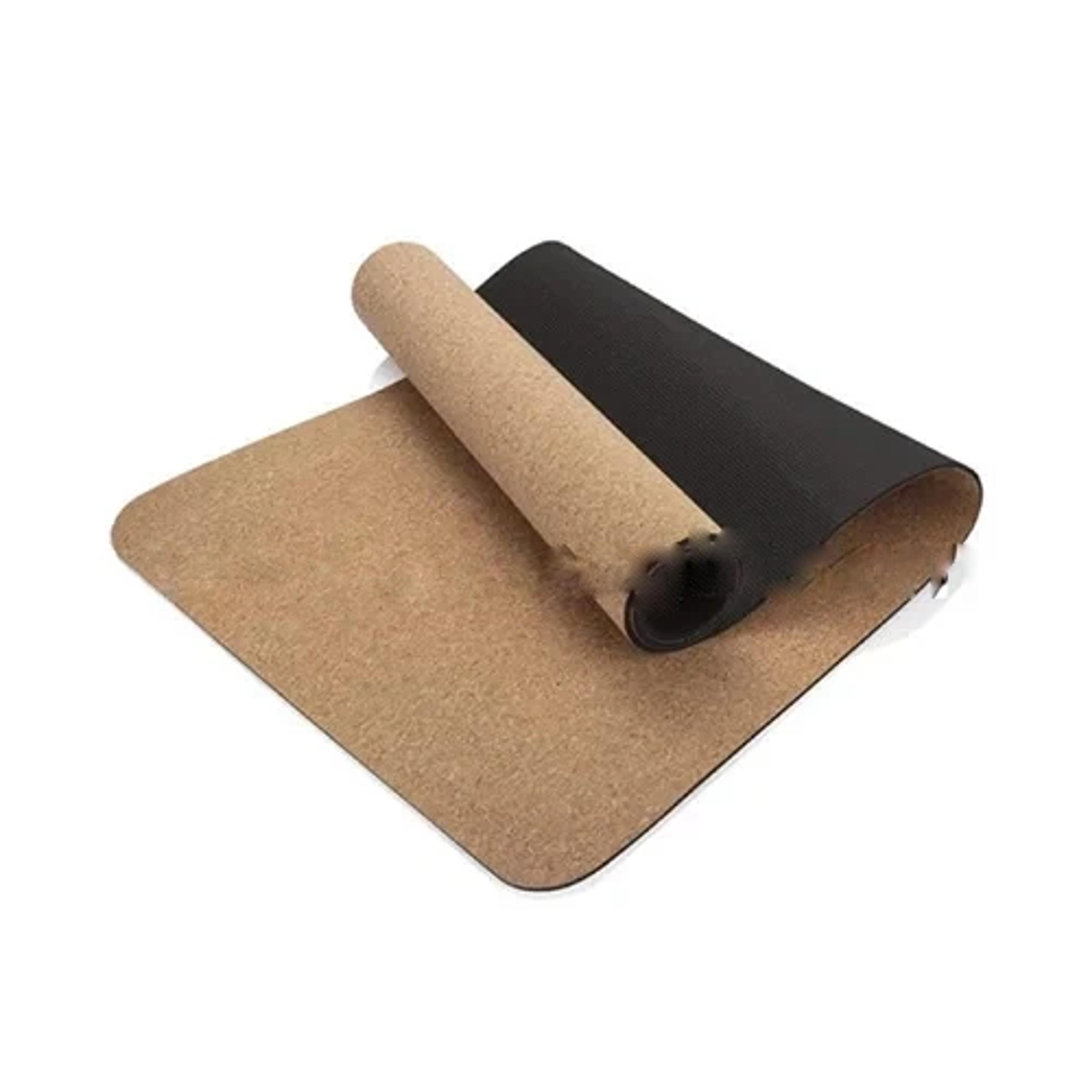 Cork Performance Yoga Mat With Cushioned Base