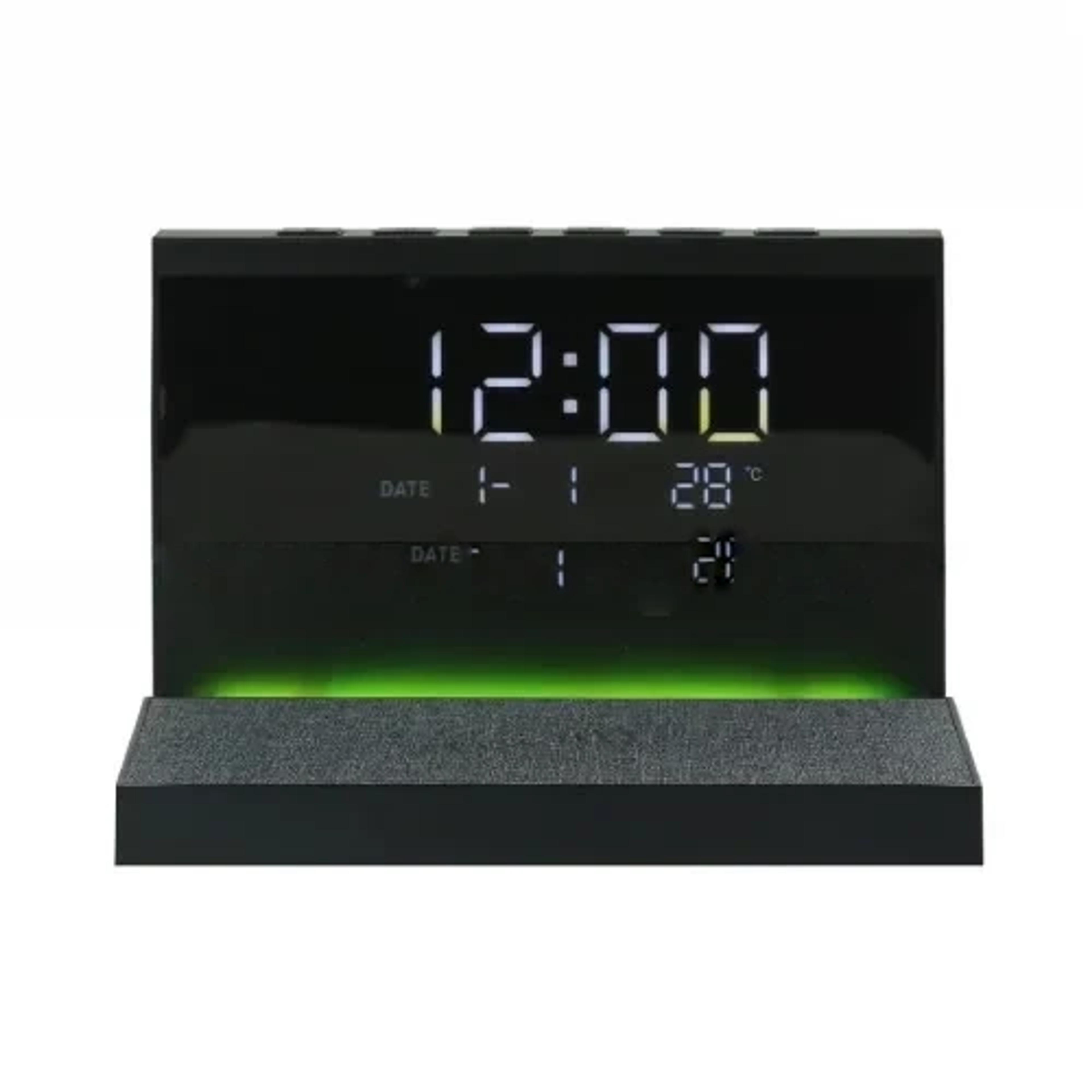Alarm Clock, 15W Wireless Charger and LED Night Light