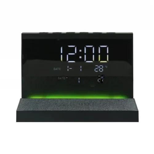 Alarm Clock, 15W Wireless Charger and LED Night Light
