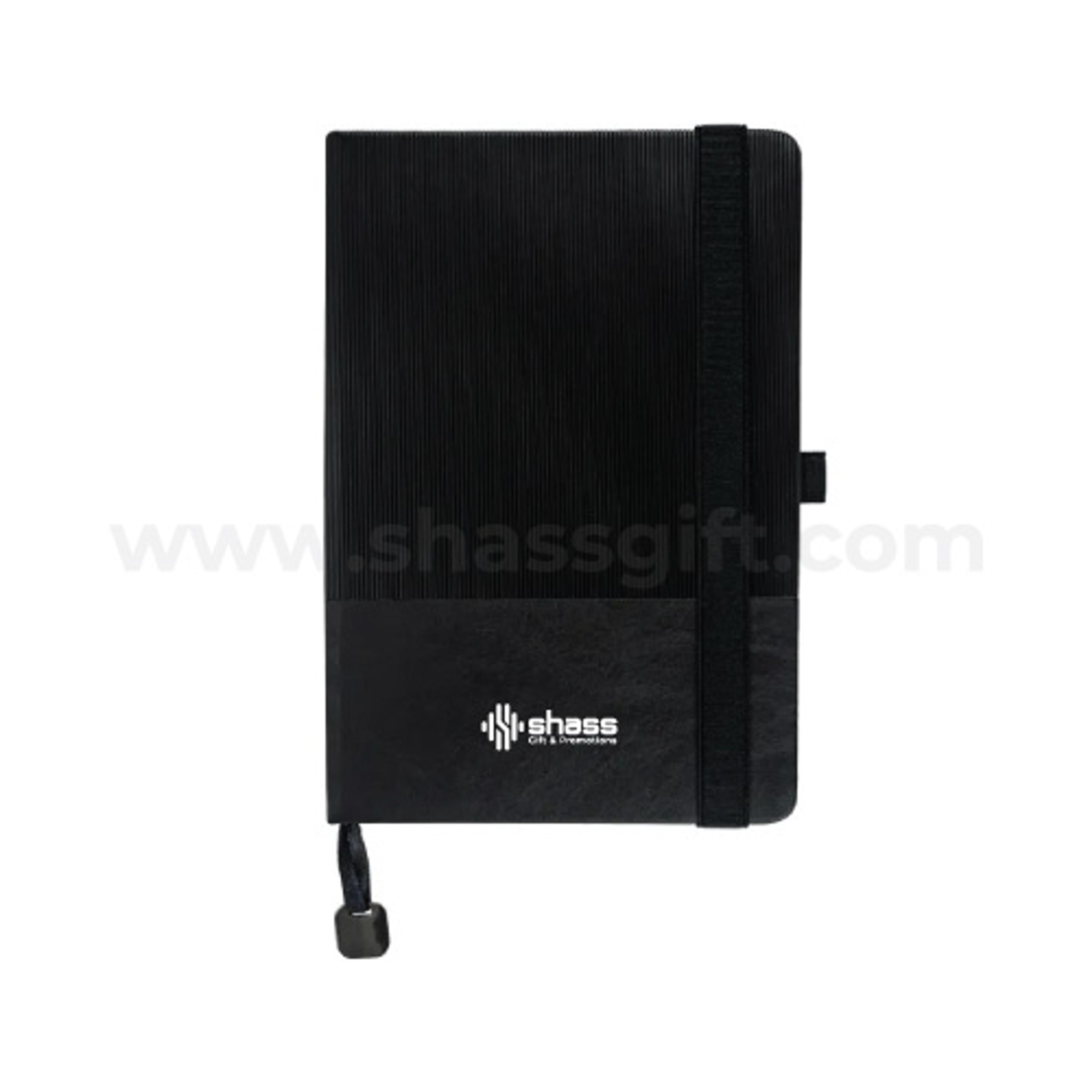 Hard Cover PU Notebook with Metal Bookmark