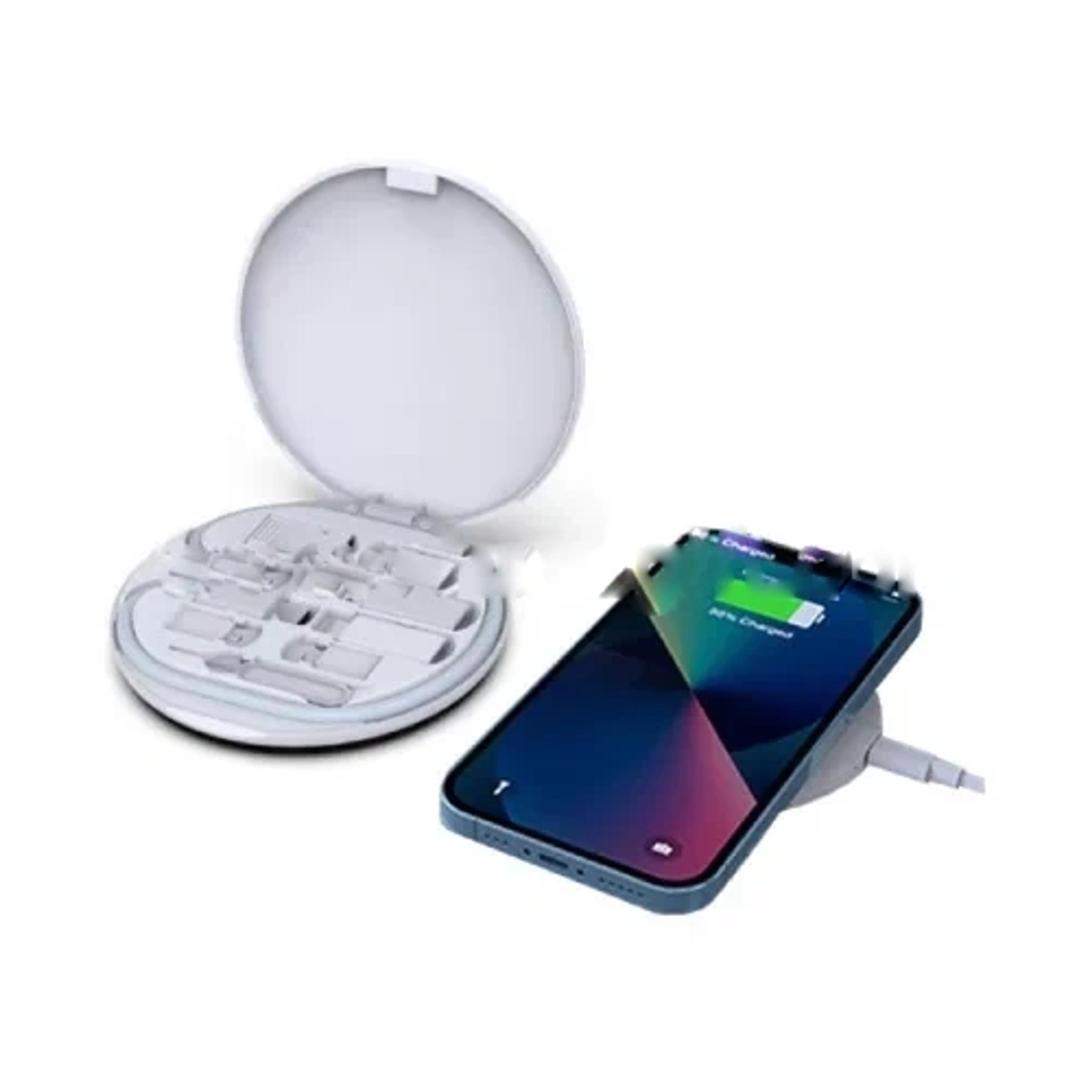 Recycled 15W Wireless Charger Multi Cable Set