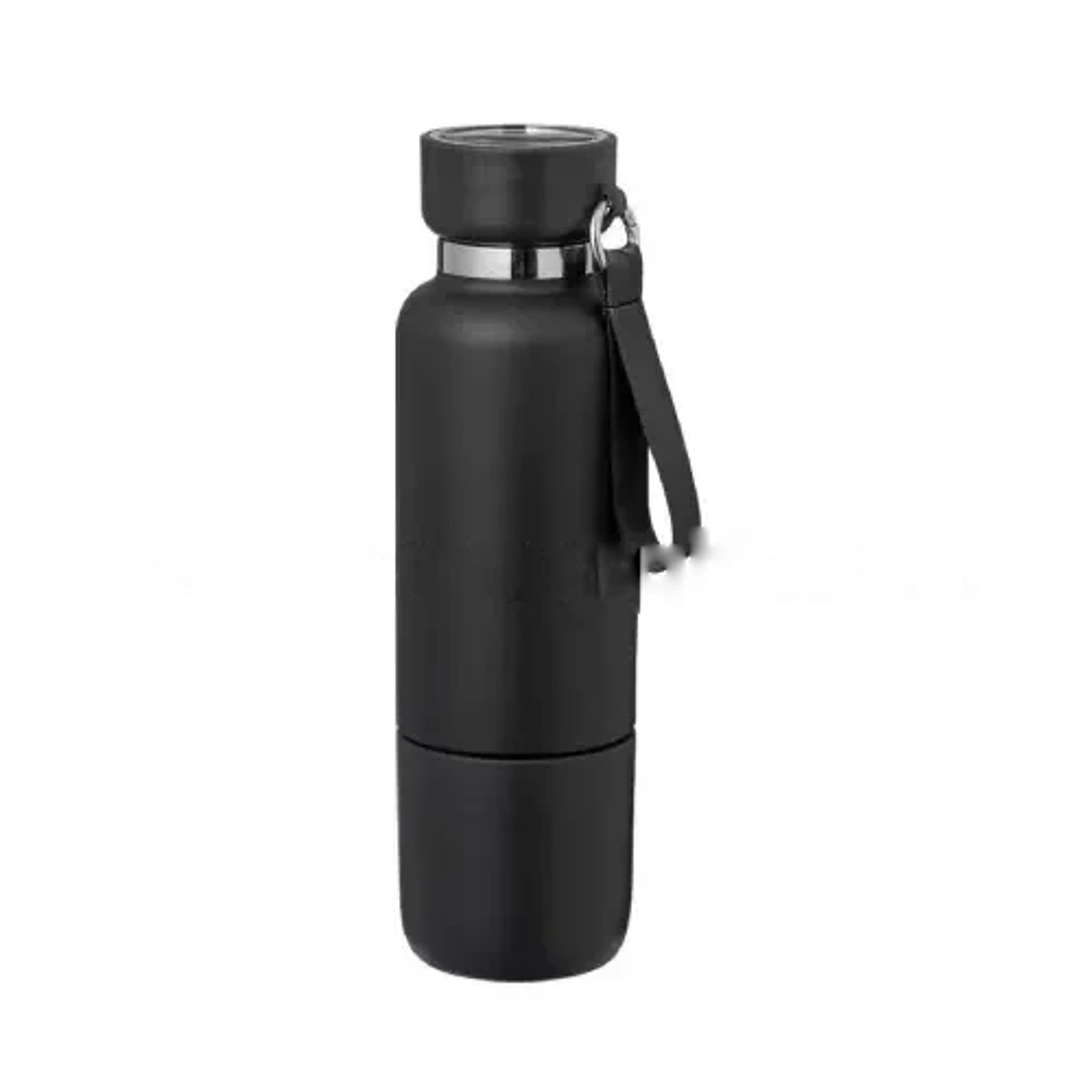 Multi-Function SS Bottles Double Wall Removable Base Cup Lanyard 500ml