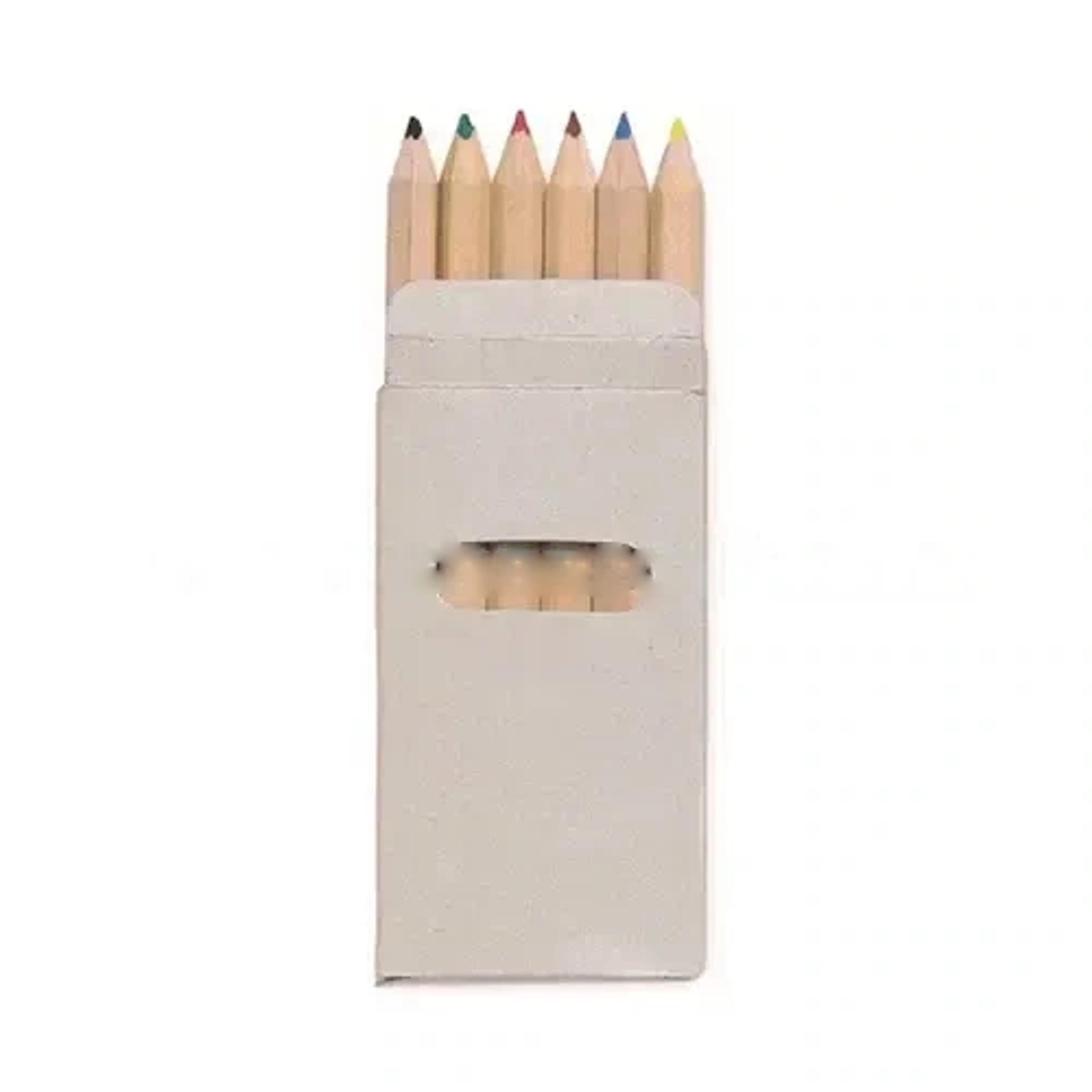 6 Coloured Pencils In Box