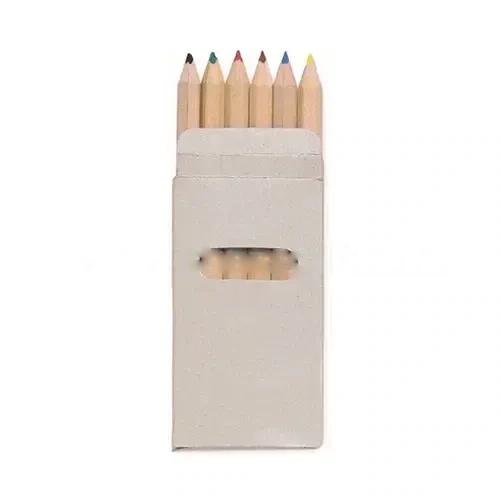 6 Coloured Pencils In Box
