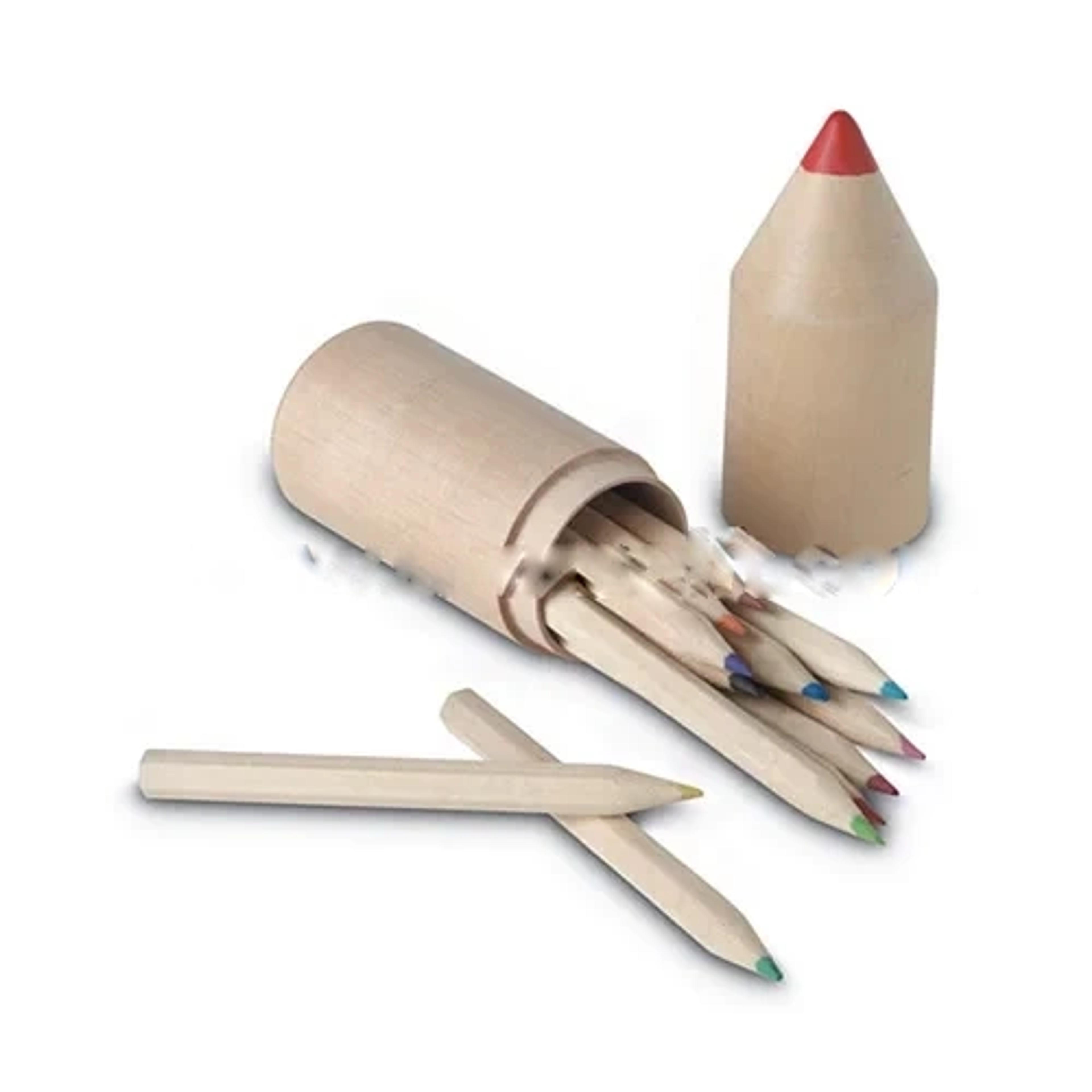 12 Pencils In Wooden Box