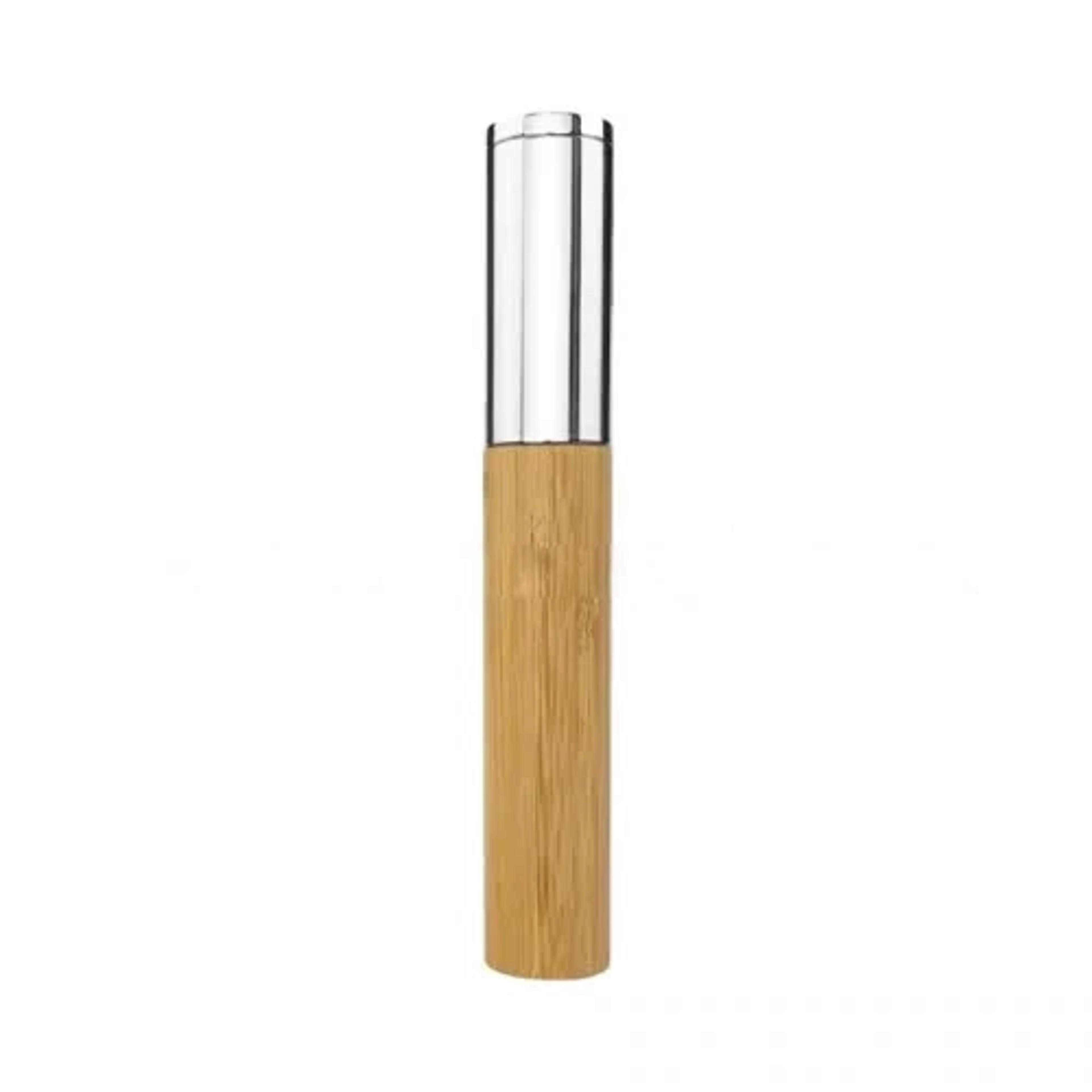 Bamboo Pen Case with Chromed Cap