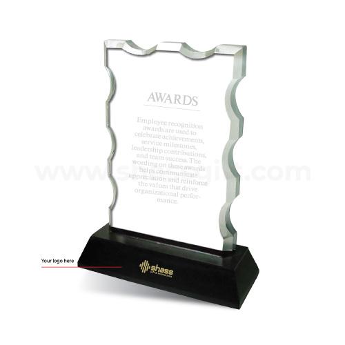 WAVE EDGE CRYSTAL AWARD
