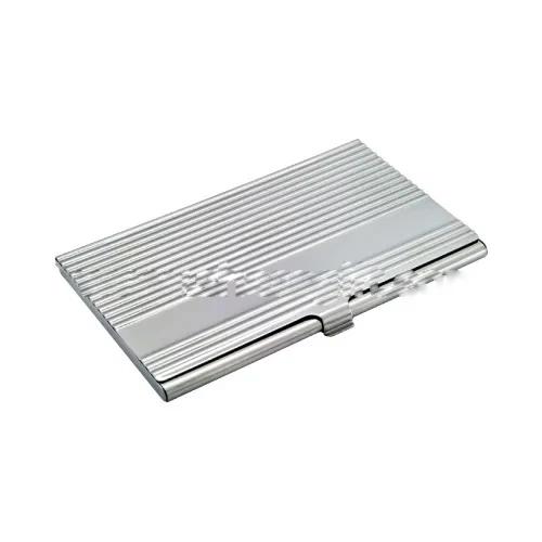 Lined Stainless Steel Card Holder