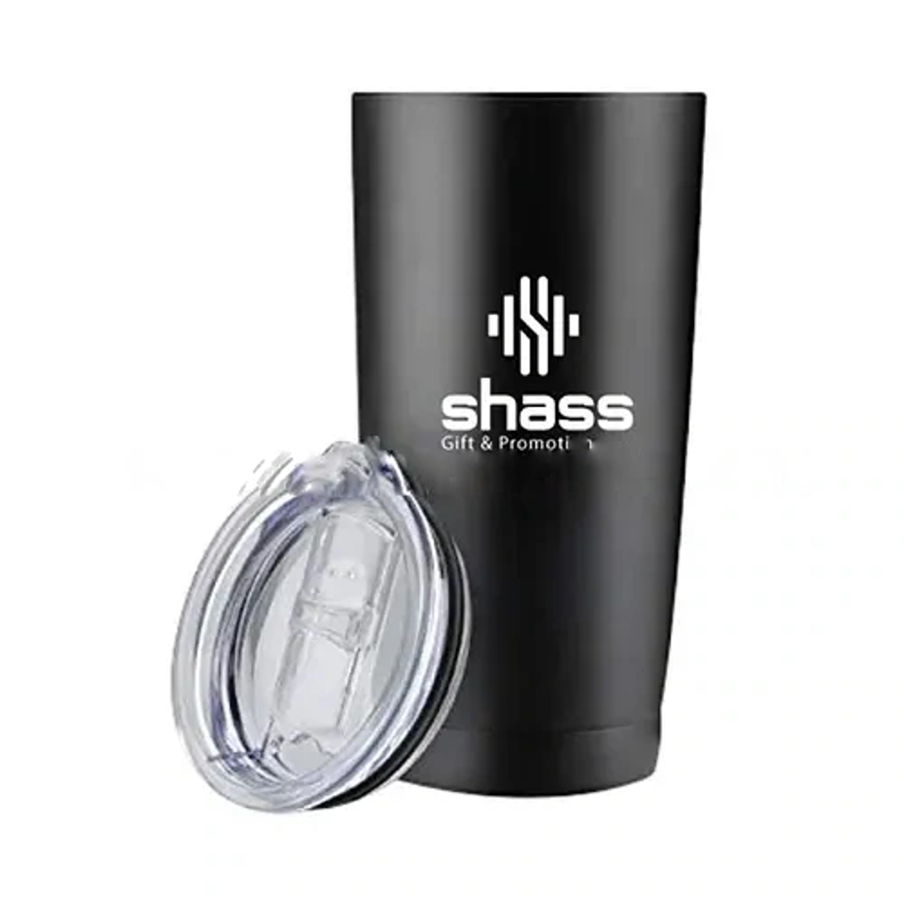 Double Wall Travel Mugs With Clear Lid