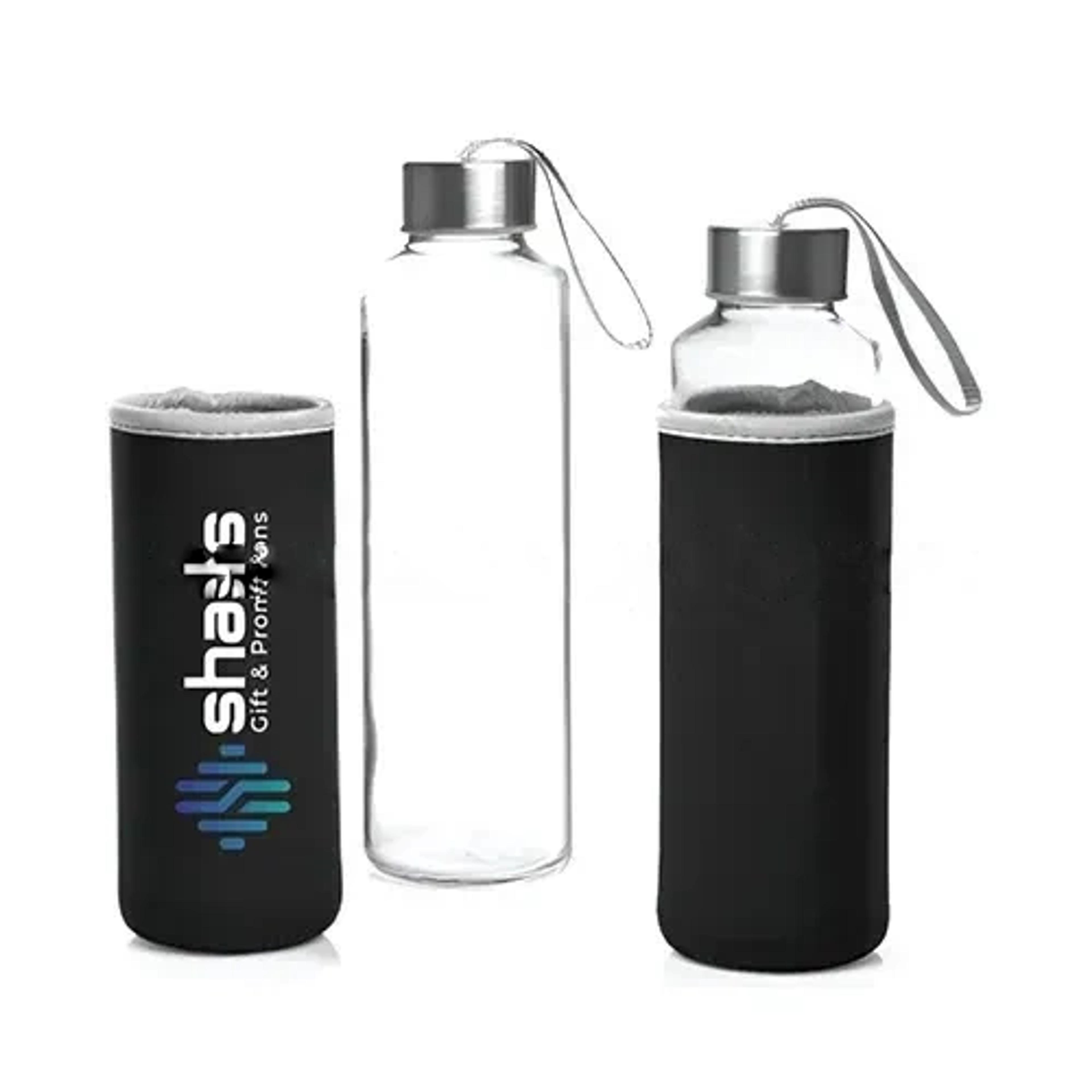Glass Bottle In Neoprene Pouch