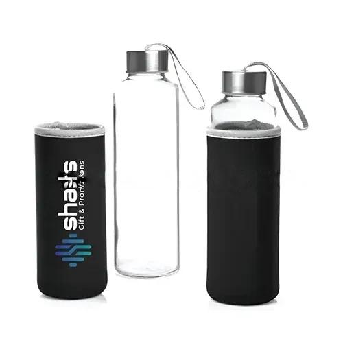 Glass Bottle In Neoprene Pouch