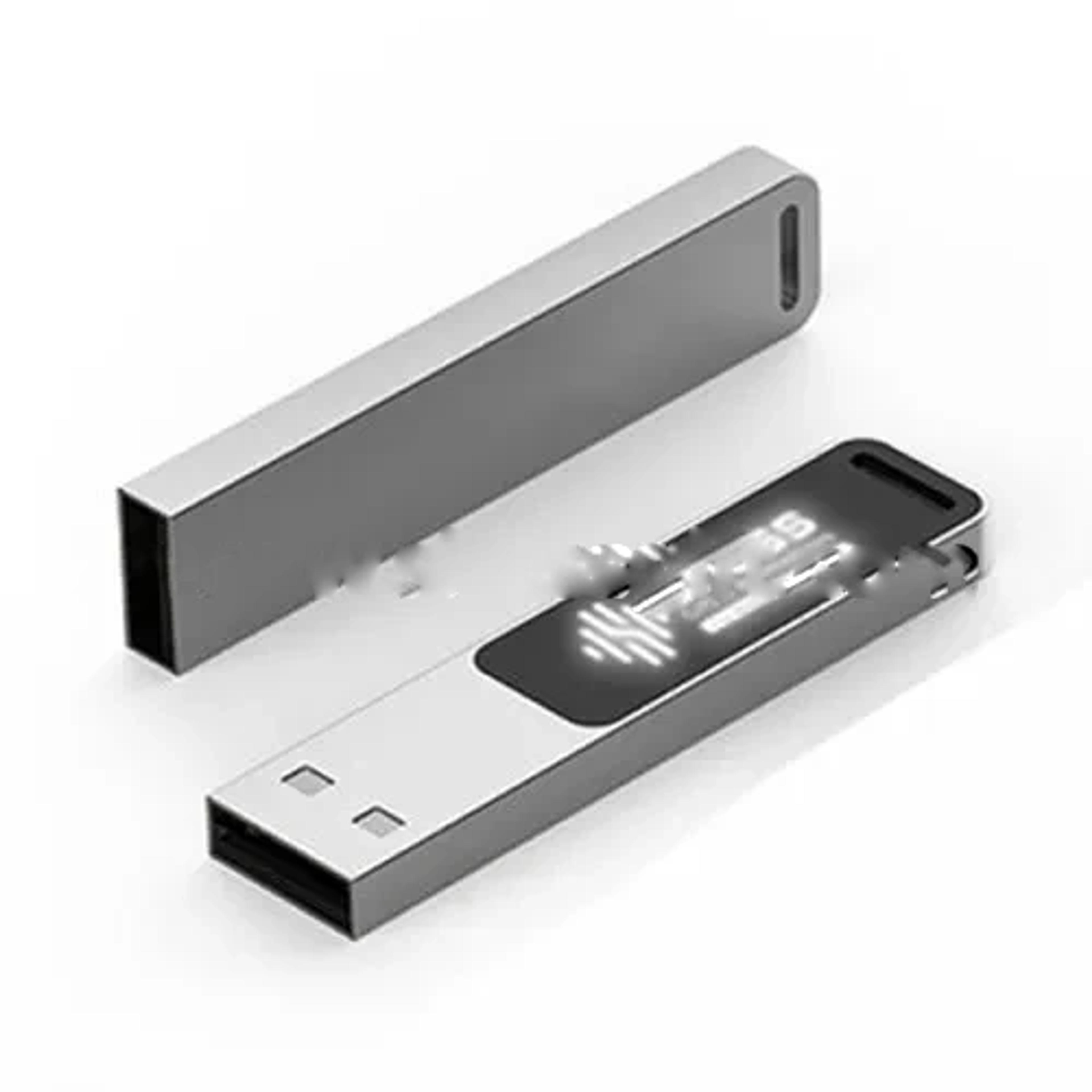 Slim Metal LED USB Flash Drive