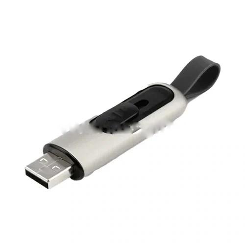 Slide Button USB With Strap
