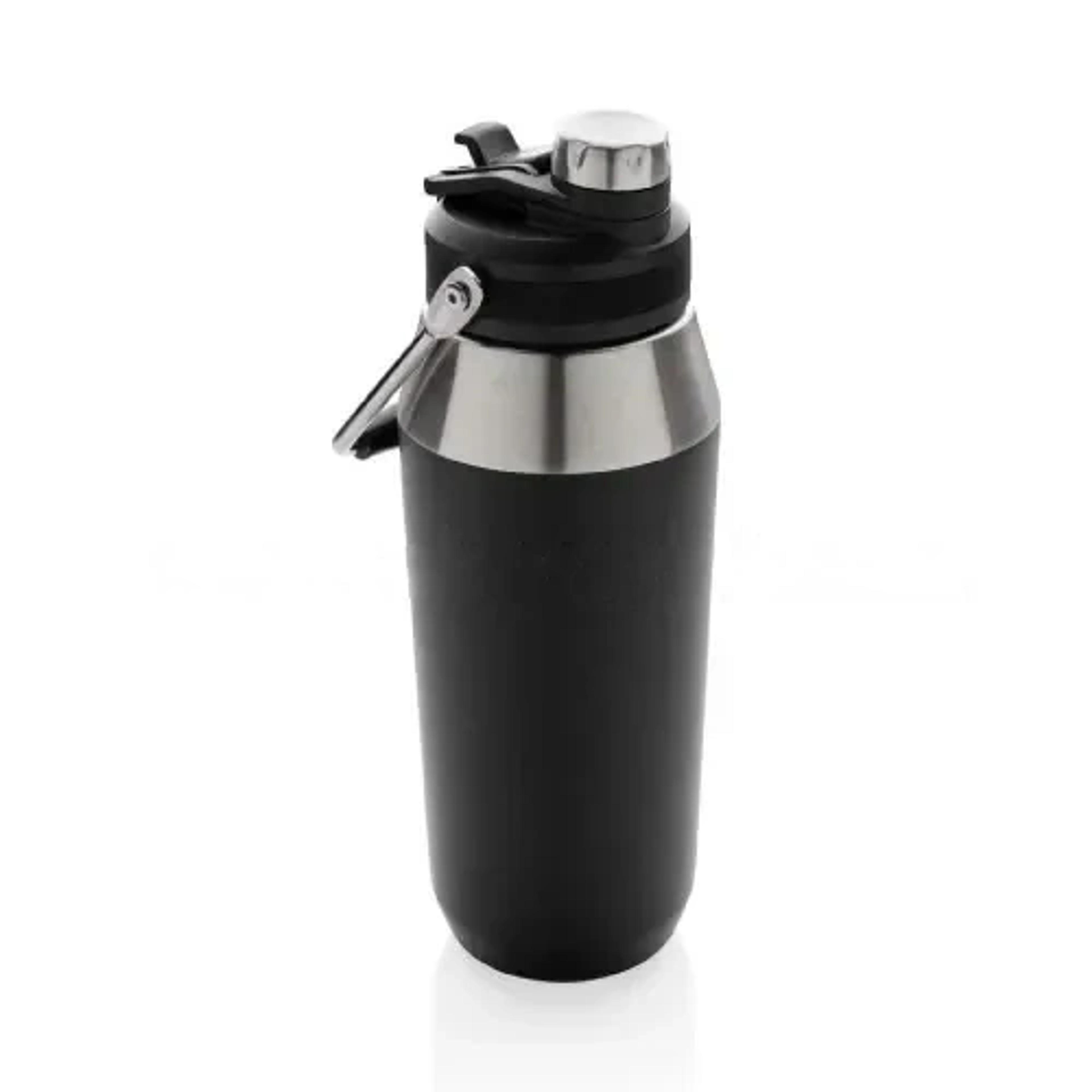 Vacuum Bottle with Solid Handle and Dual Lid - 1L