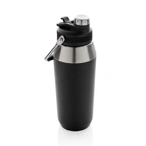 Vacuum Bottle with Solid Handle and Dual Lid - 1L