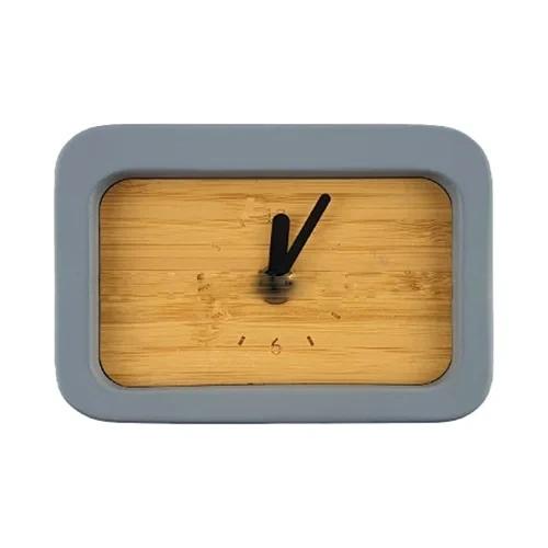 Bamboo Limestone Clock With Wireless Charger