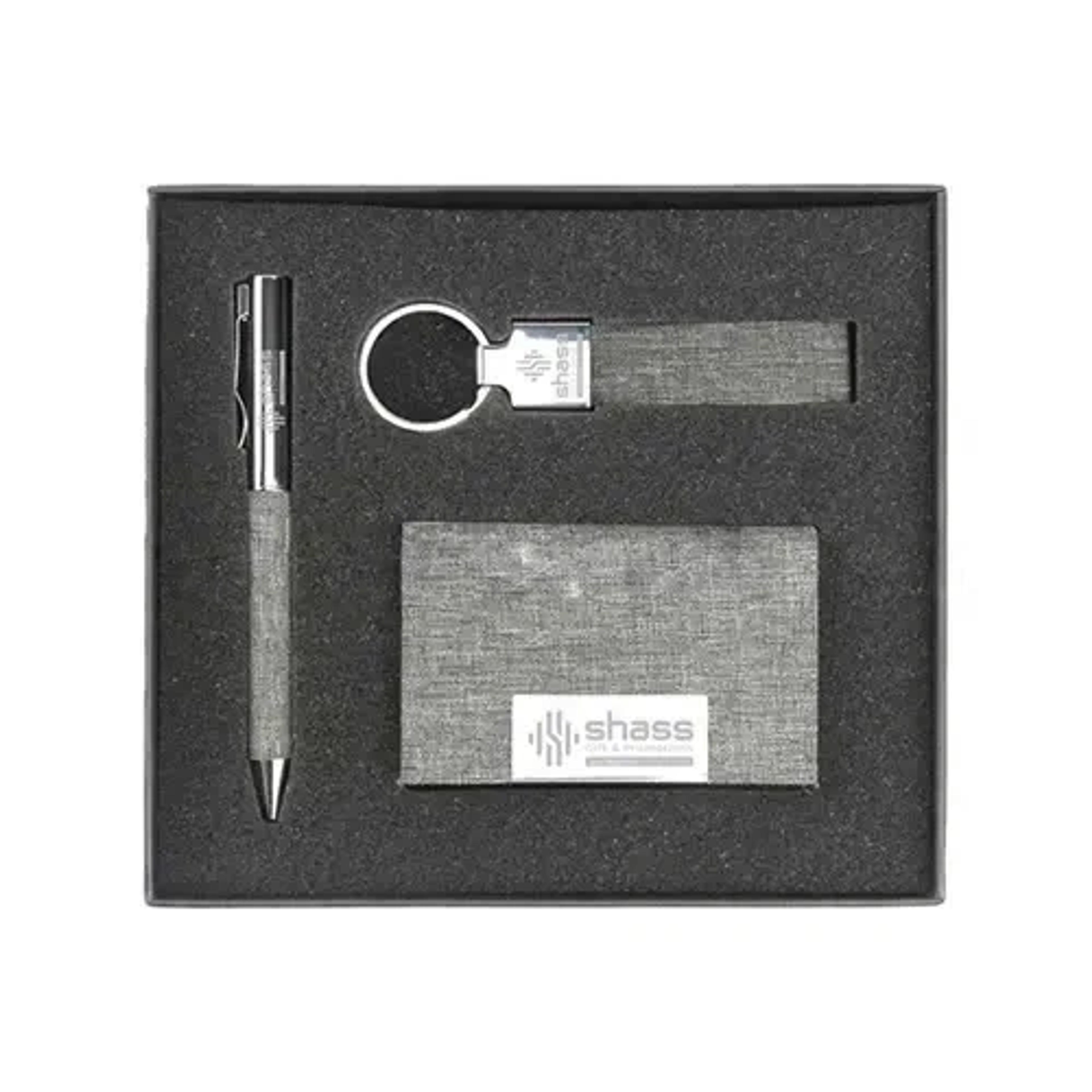 Card Holder Keychain & Metal Pen