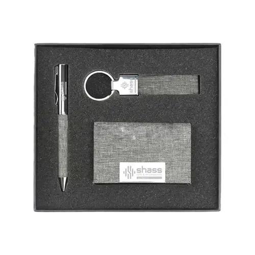 Card Holder Keychain & Metal Pen