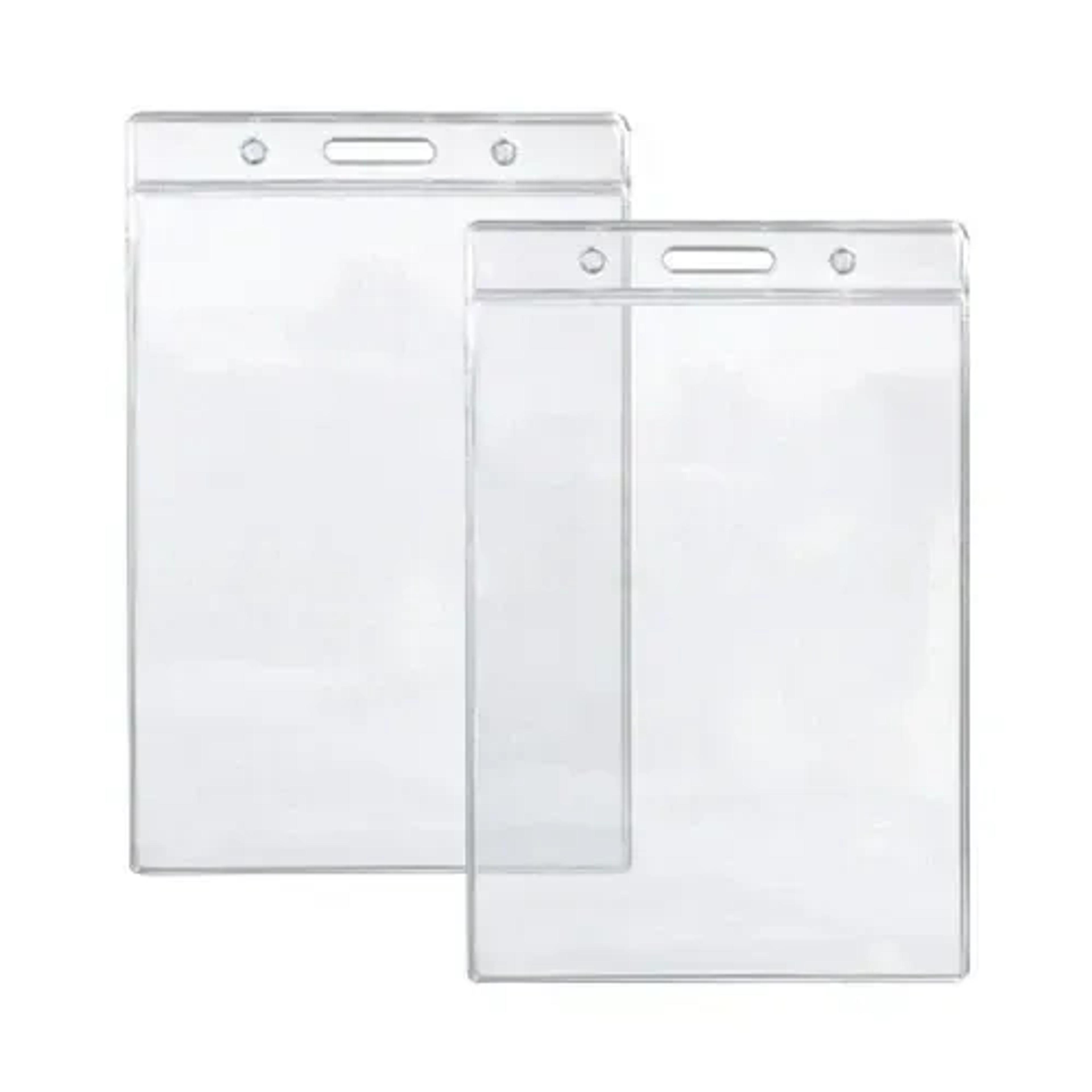 Horizontal Plastic ID Card Holder