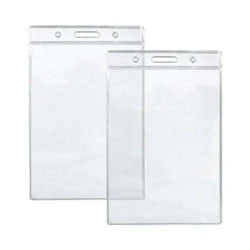 Horizontal Plastic ID Card Holder