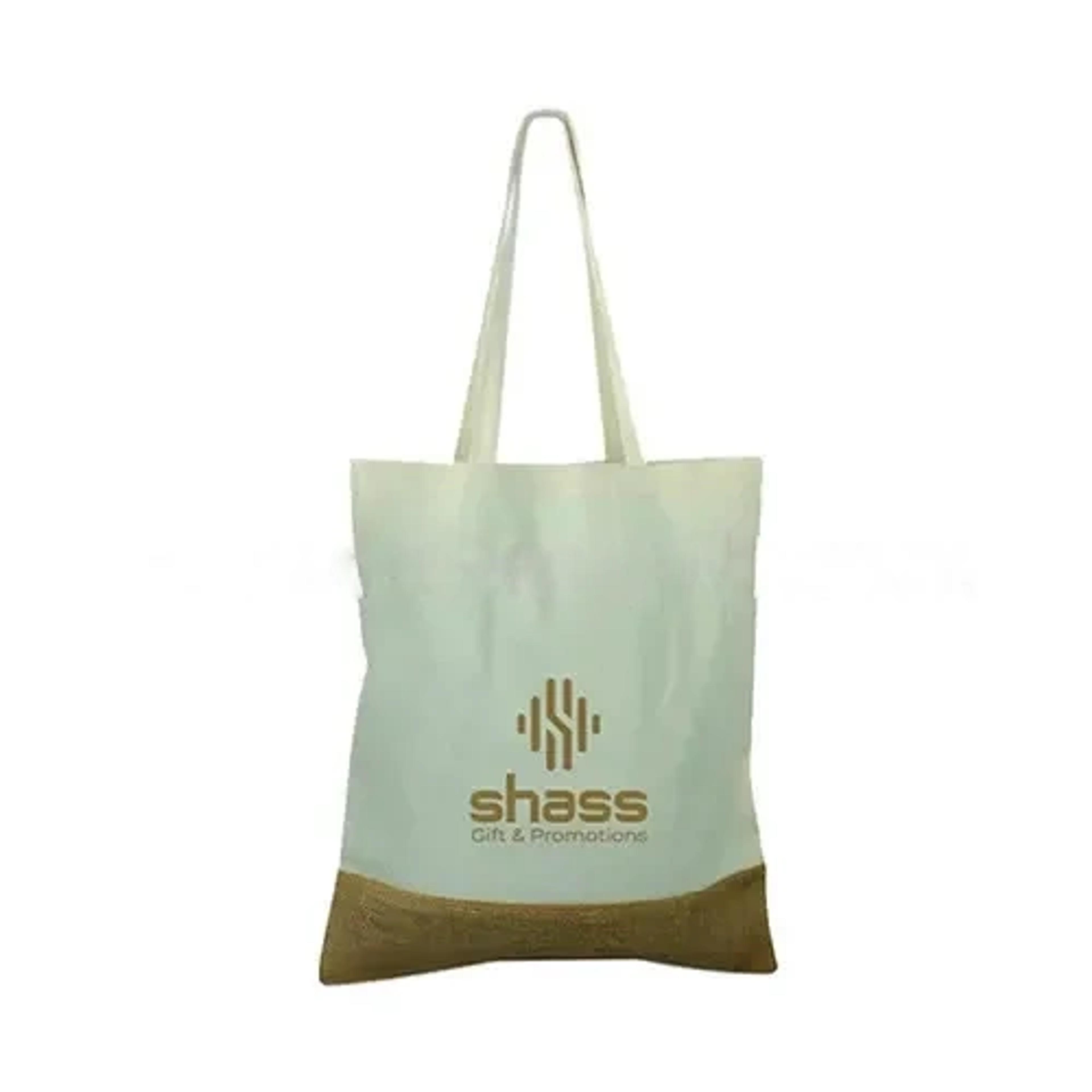 Jute Base Cotton Bag