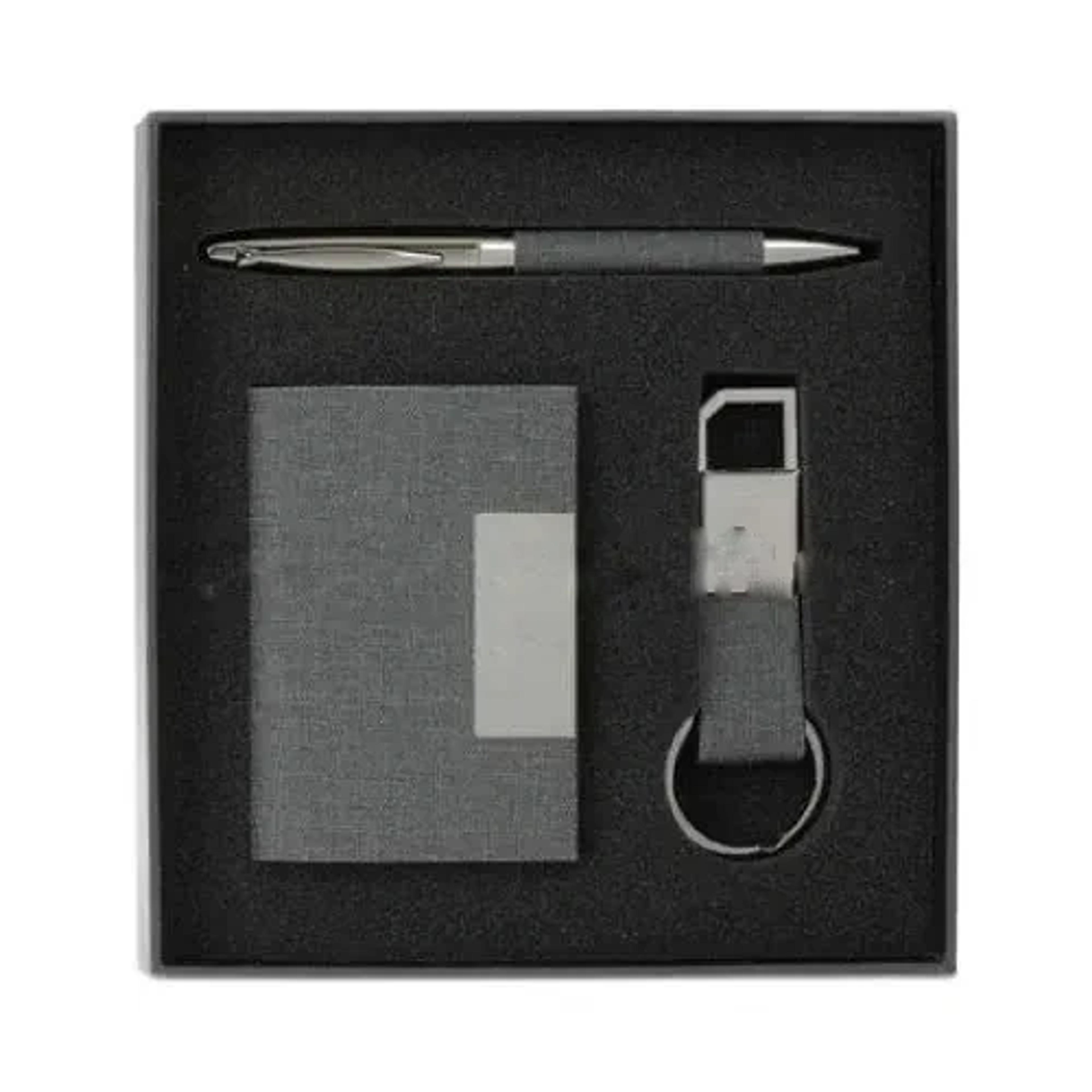 Gift Set of Card Holder, Key Chain and Pen