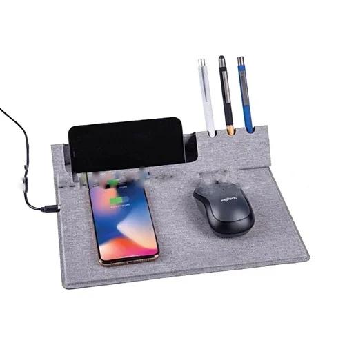Wireless Mouse Pad & Desk Organizer