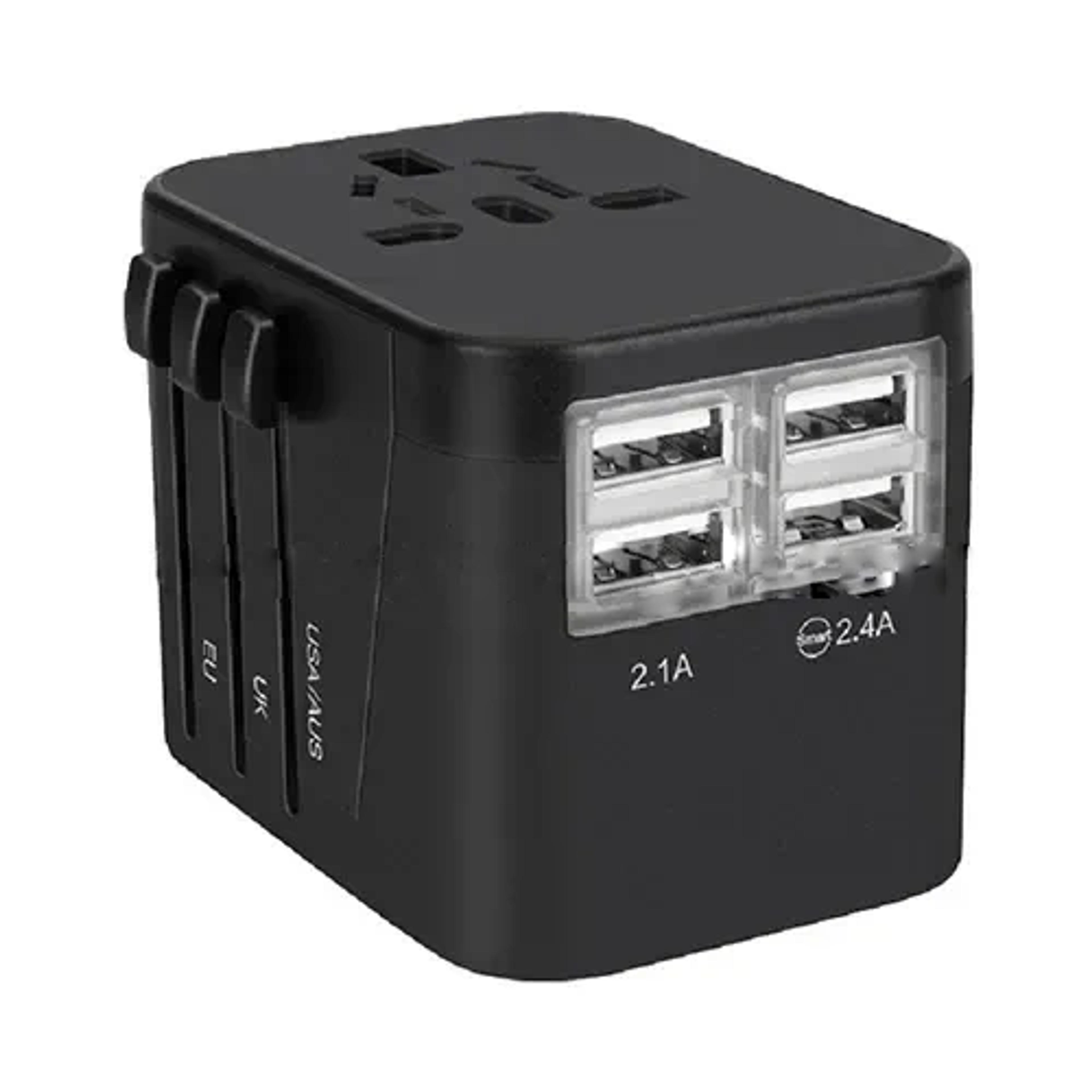 4 USB Port Travel Adaptor