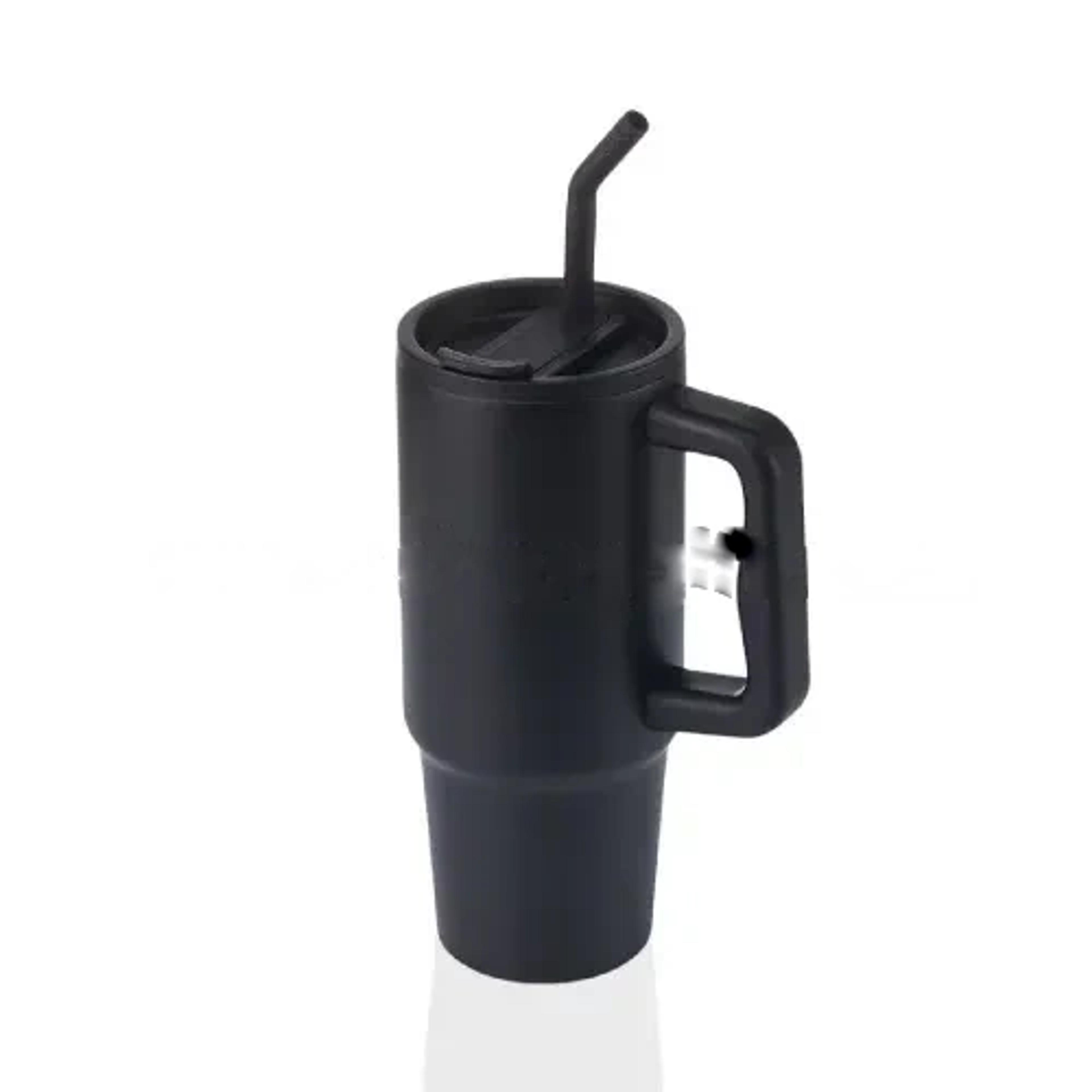 Recycled Stainless Steel Tumbler With Reusable Straw
