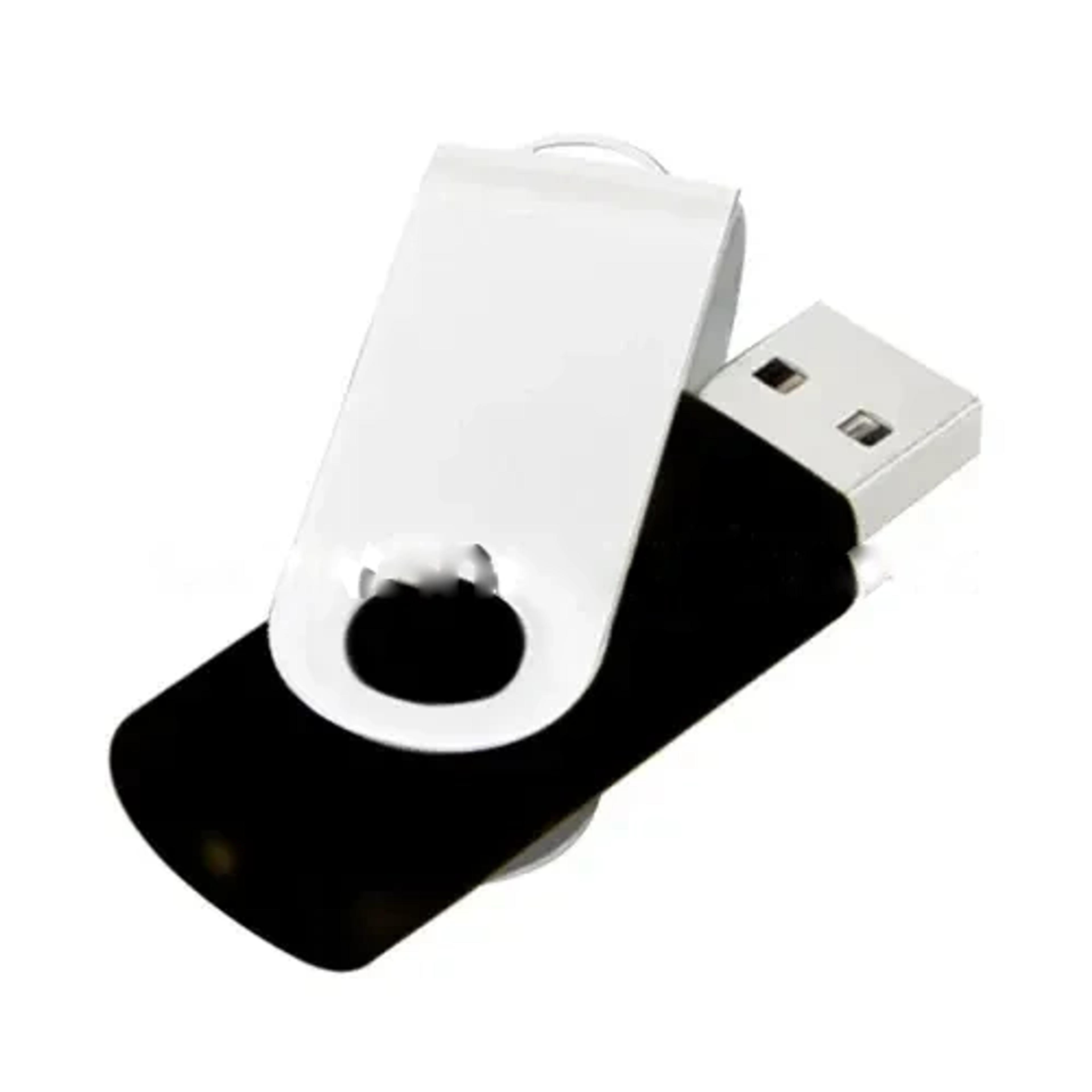 White Swivel USB