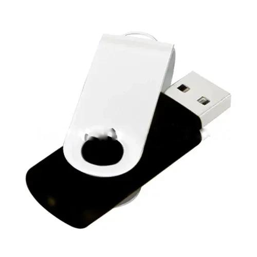 White Swivel USB