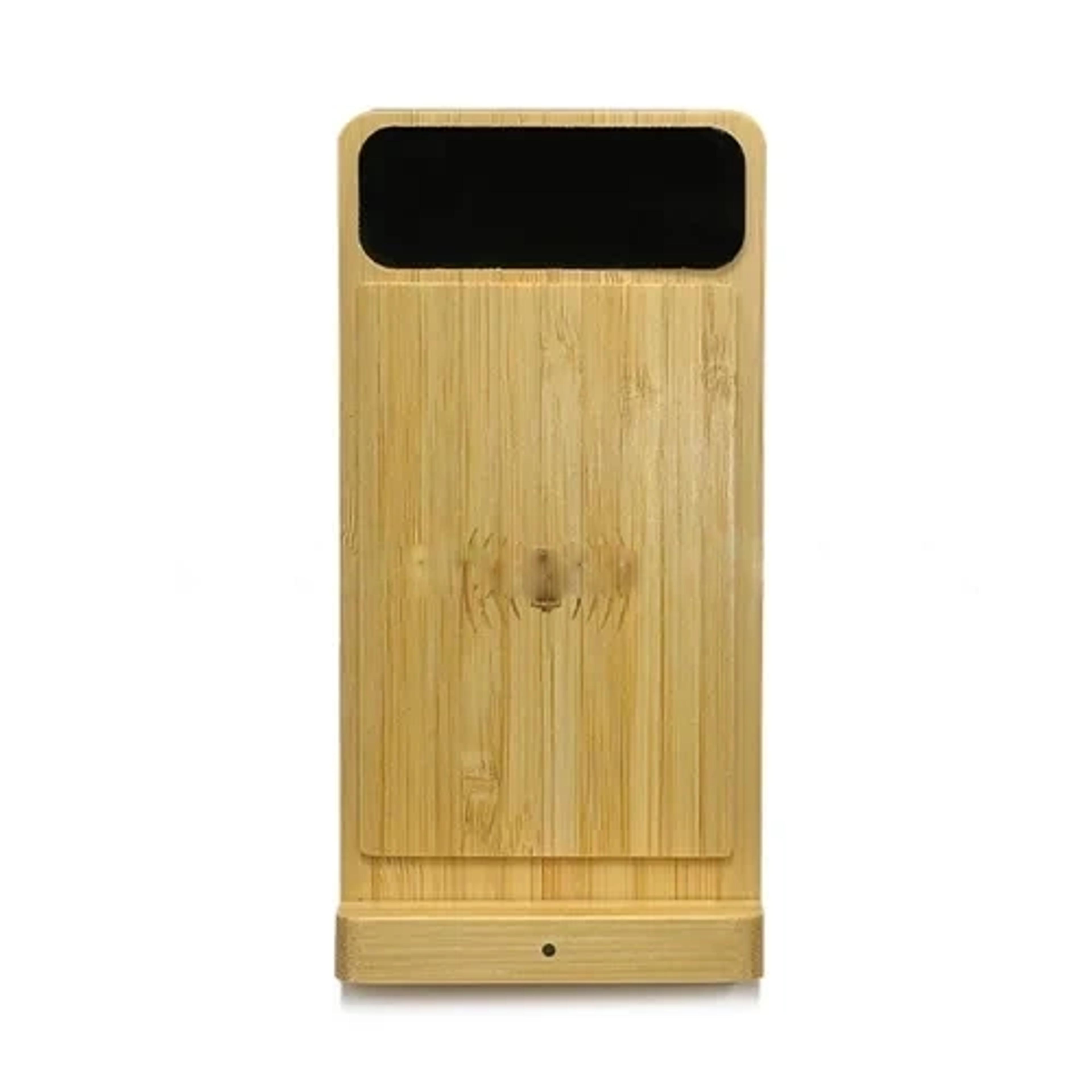 Light Up Bamboo Wireless Charger