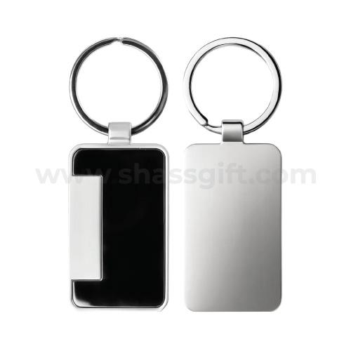 GUN METAL MATTE FINISH KEYCHAIN