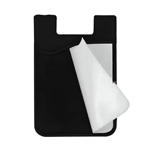 Silicone Card Holder With Sticky Screen Cleaner