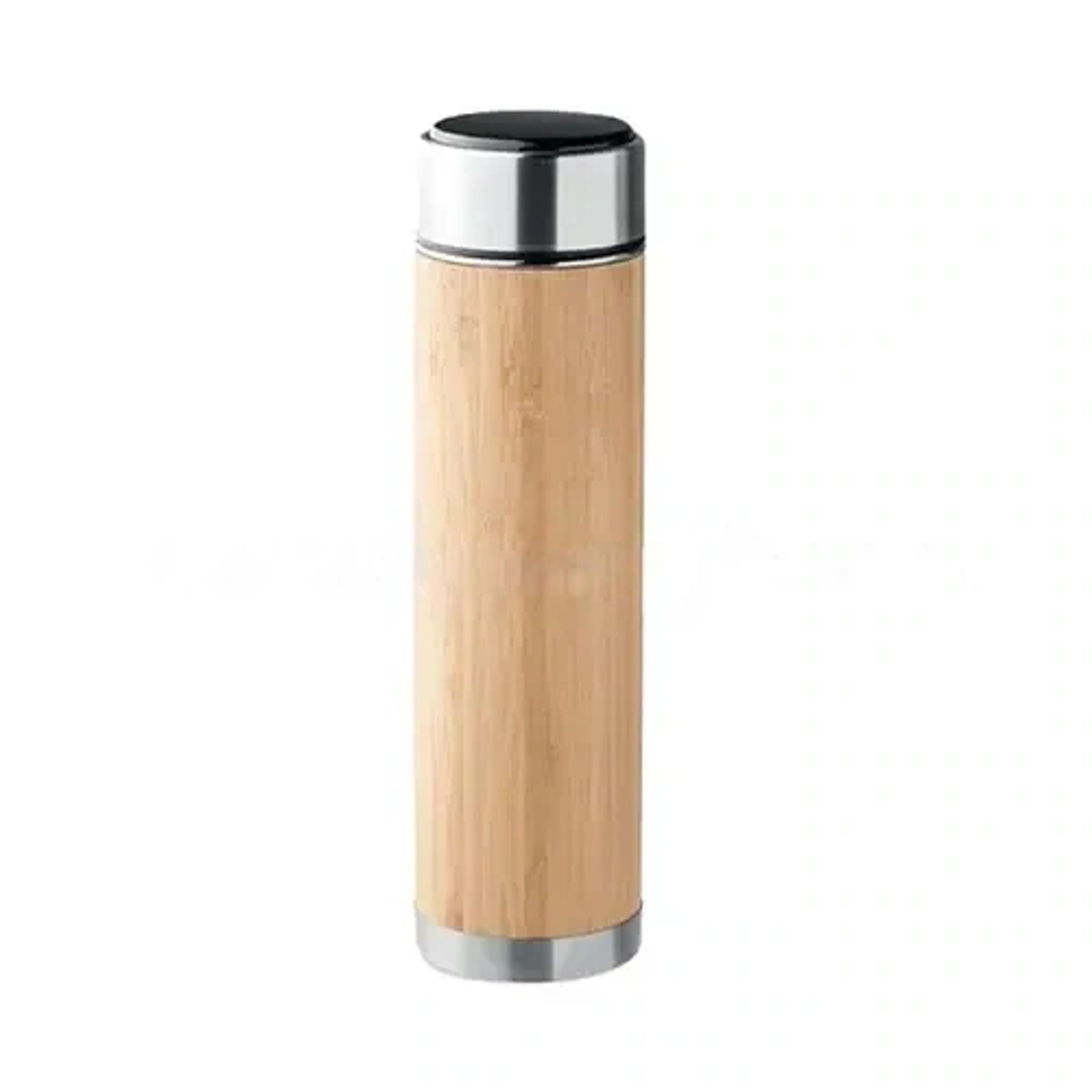 Double-Walled Bamboo Bottle With Temperature