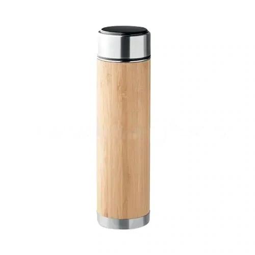 Double-Walled Bamboo Bottle With Temperature