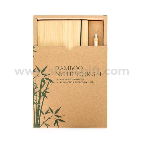 A5 Bamboo Notebook Set