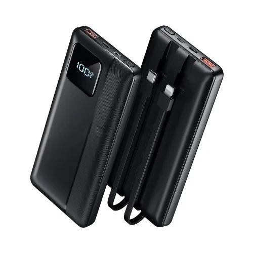 Fast Charger Power Bank 10000mAh 22.5w With Built In Cables